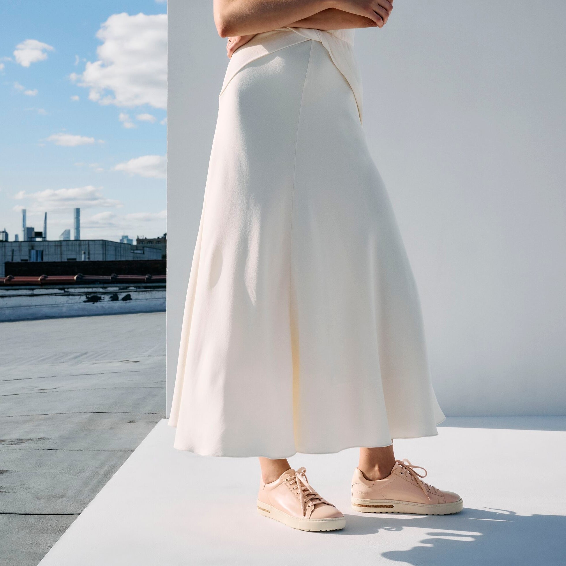 Birkenstock Bend Low high shine new beige leather