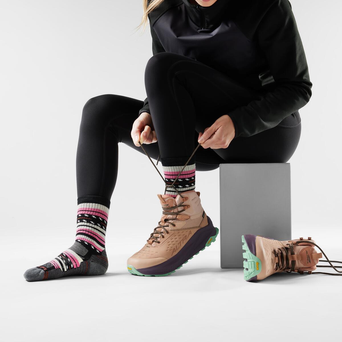 Smartwool Women's Hike Light Cushion Margarita Crew black