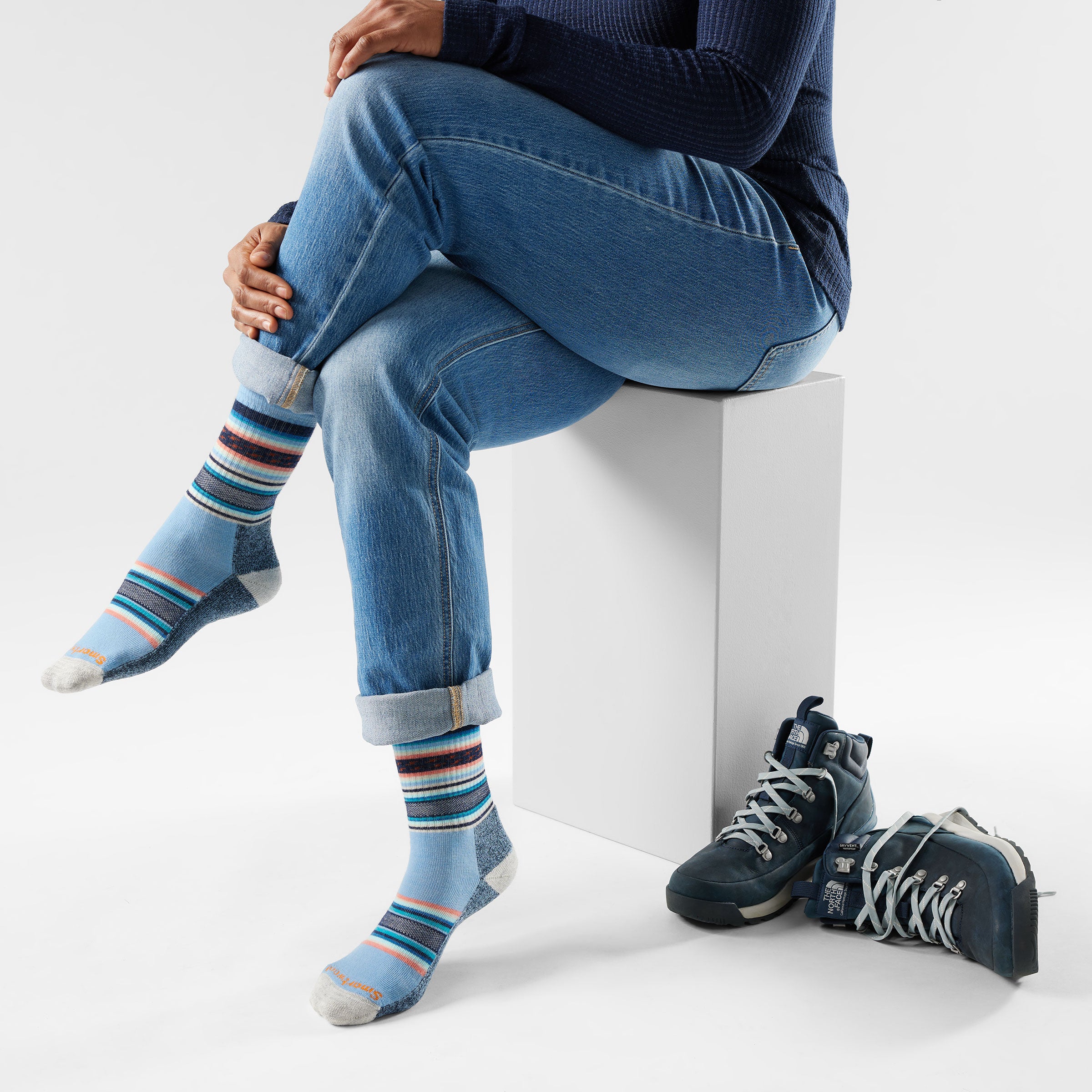 Smartwool Everyday Light Cushion ReGarita Crew serene blue