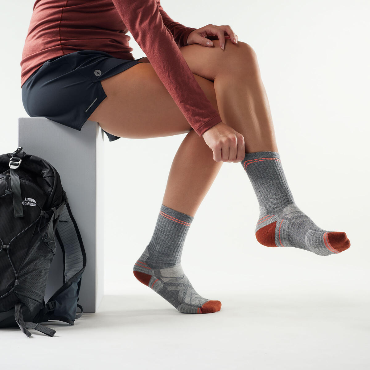 Smartwool Women's Hike Targeted Cushion Crew medium gray