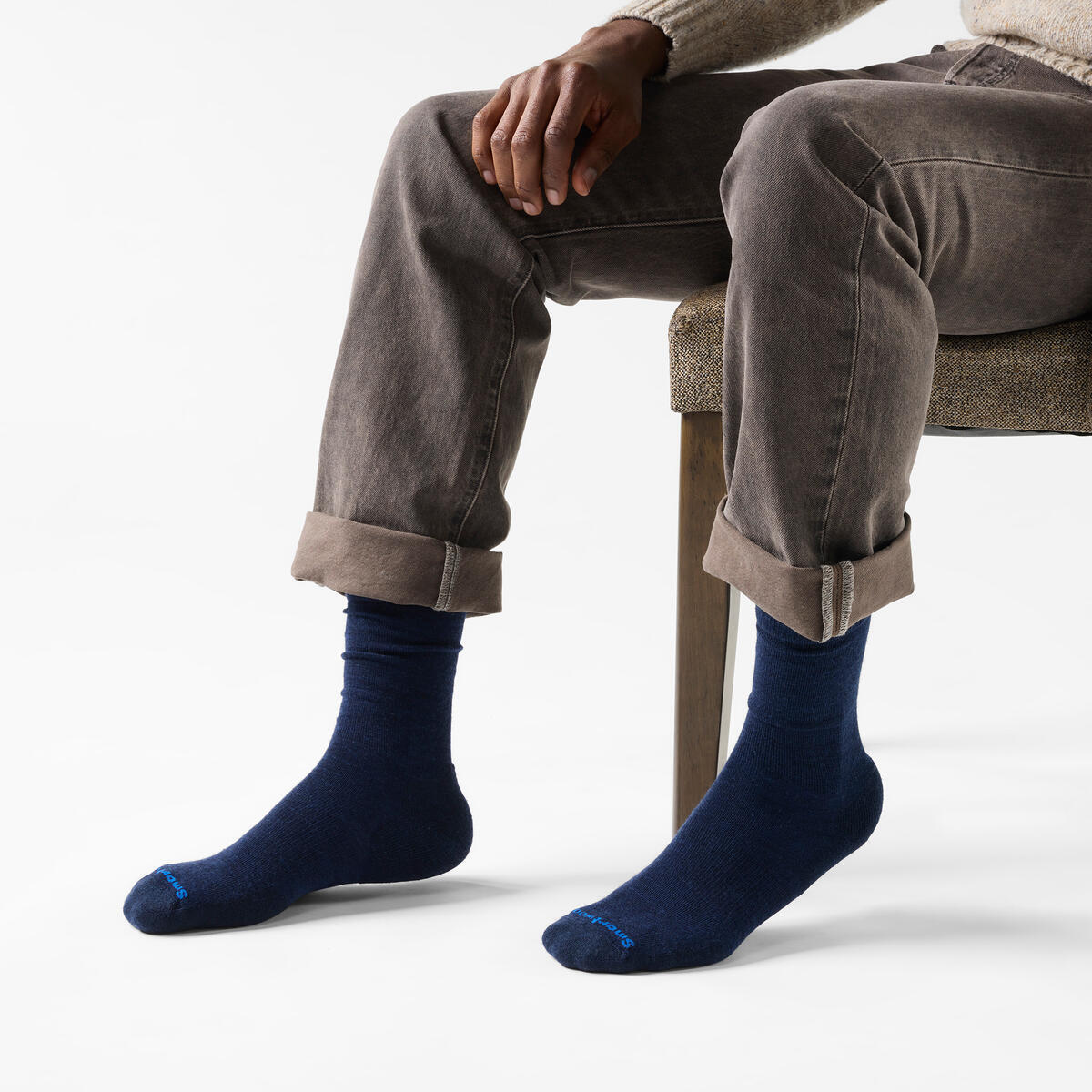 Smartwool Everyday Targeted Cushion Solid Rib Crew navy