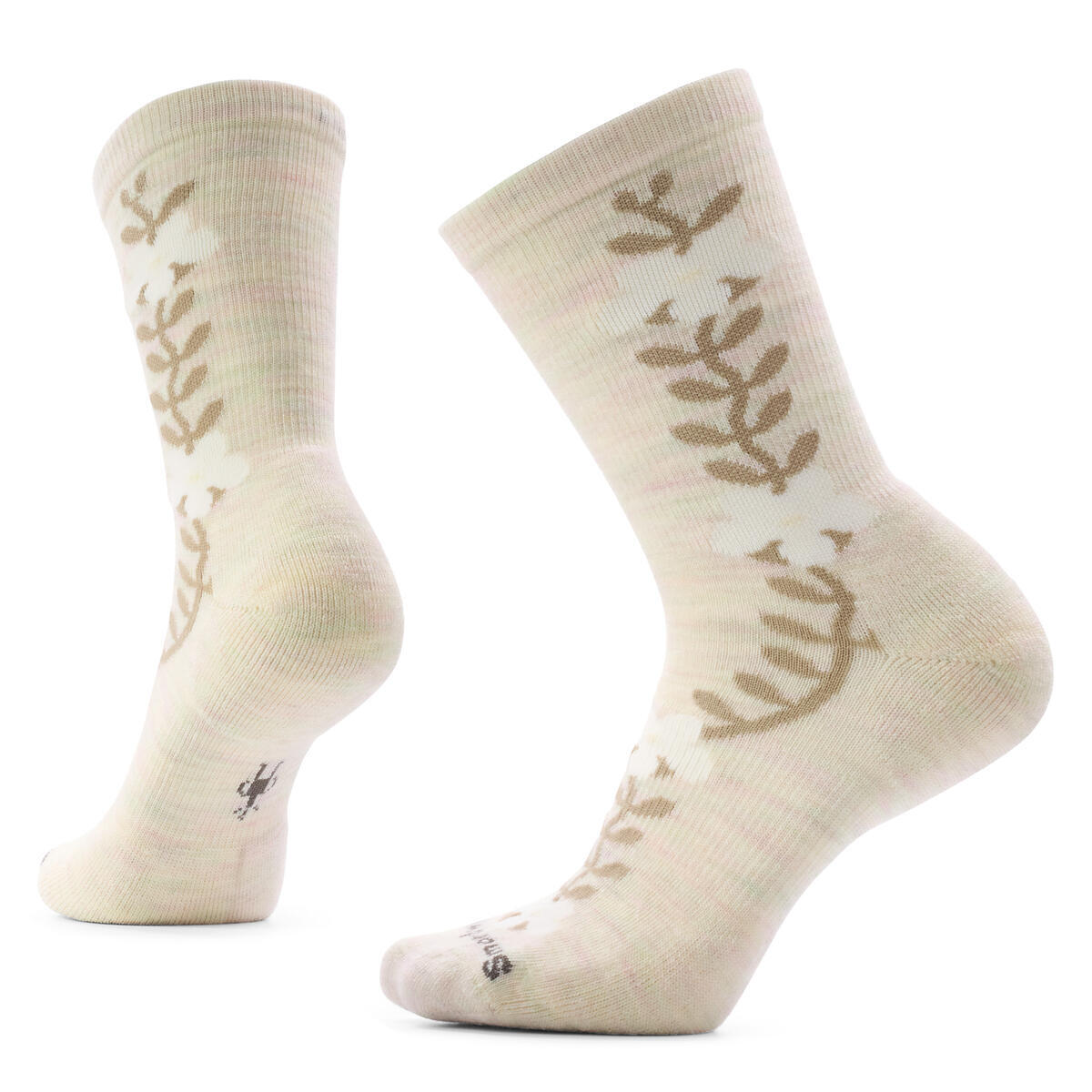 Smartwool Women's Everyday Targeted Cushion Garden Vine Crew moonbeam
