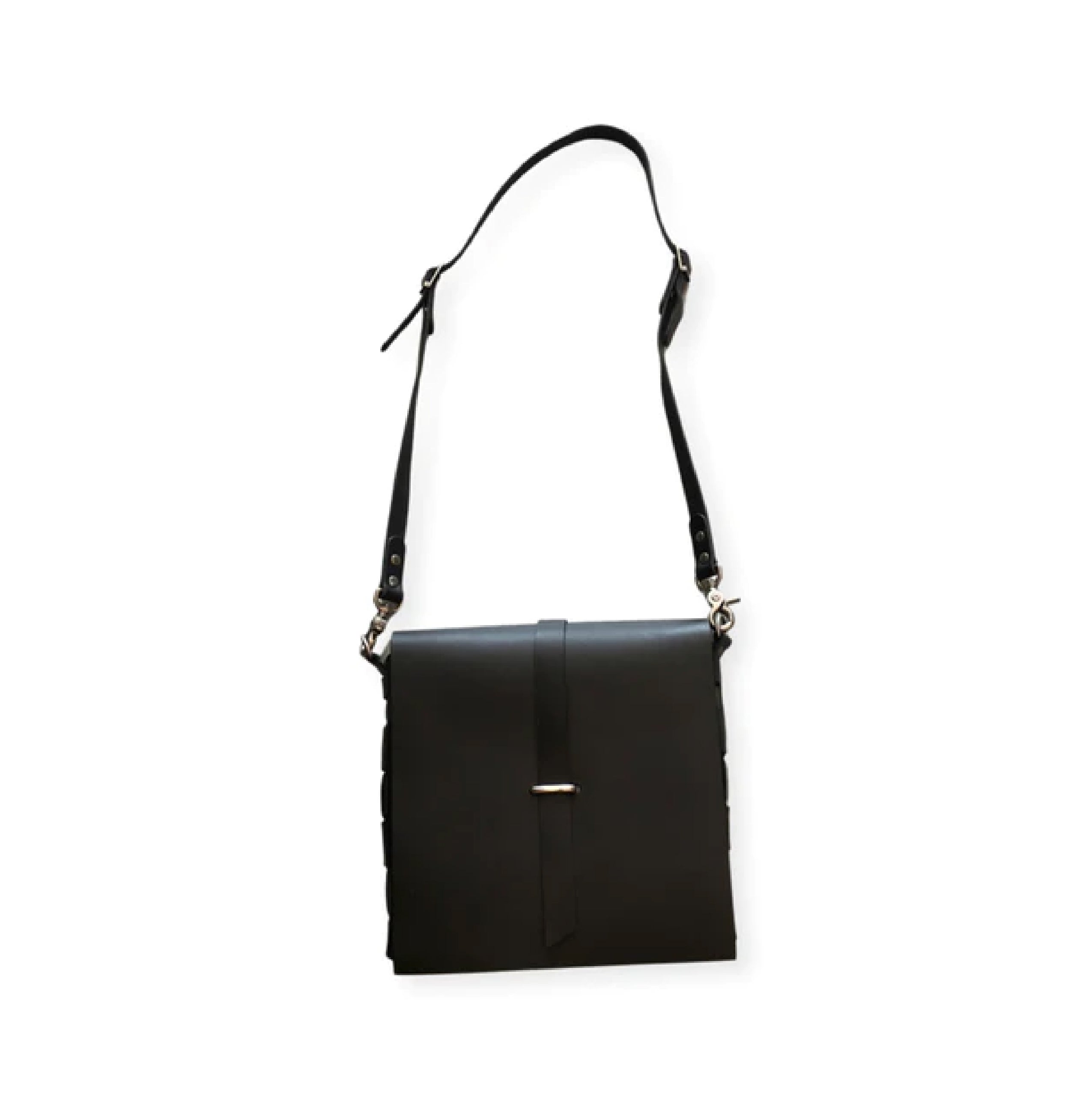 Dean UB03 The Towner Unisex Messenger Bag black leather