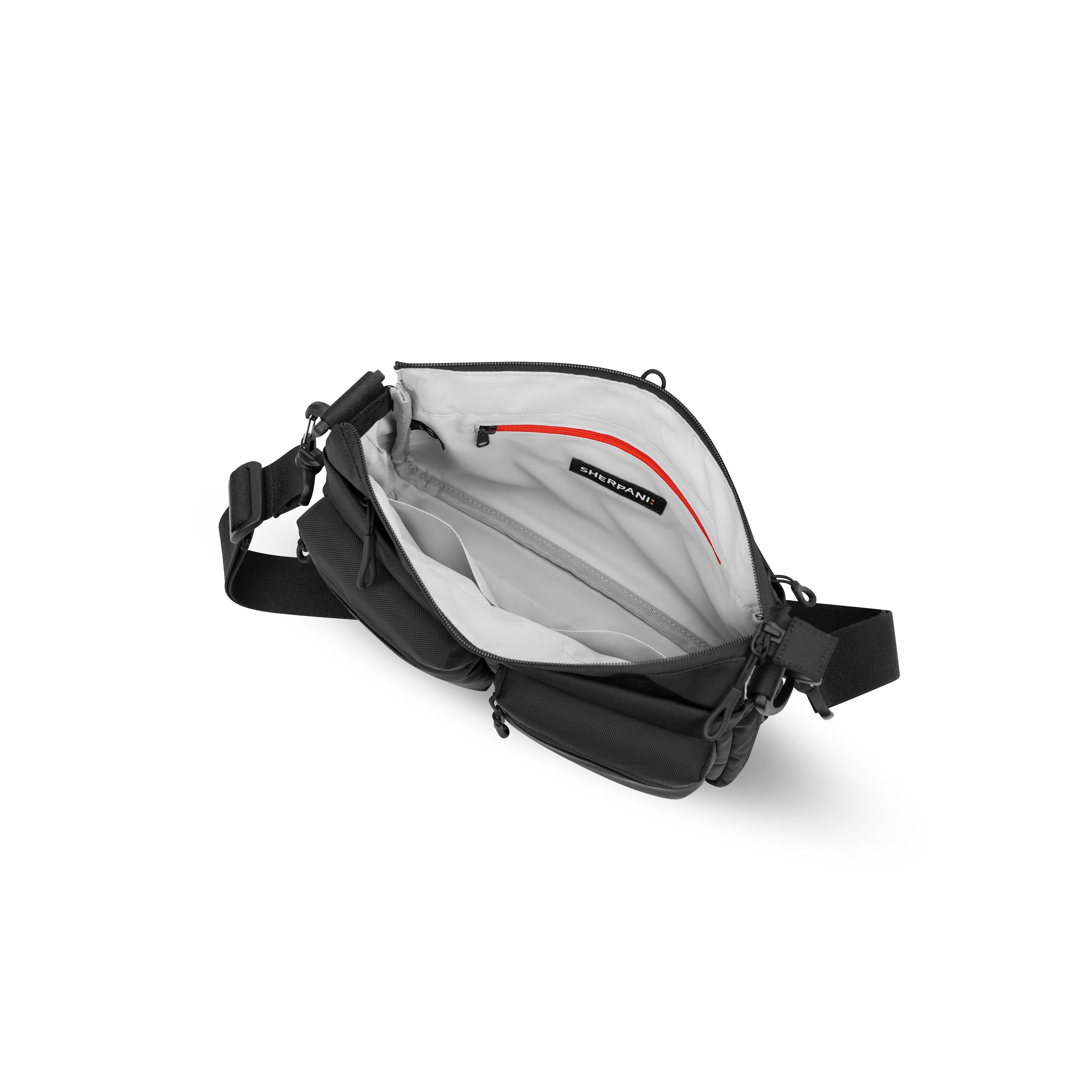 Sherpani Ceara Expandable Crossbody raven black