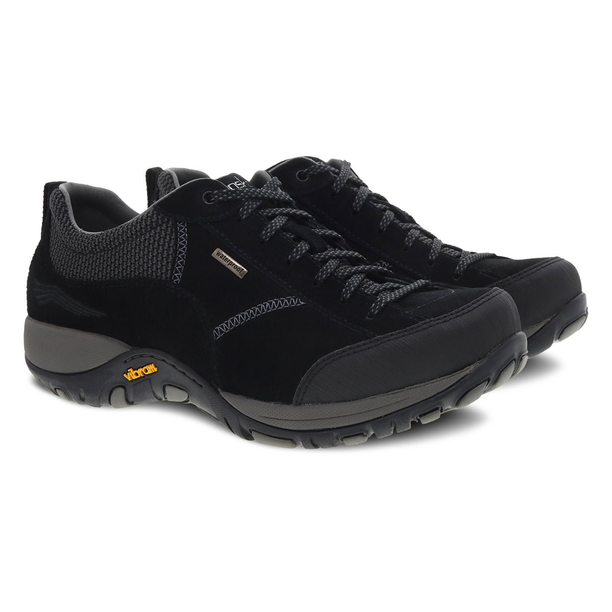 Dansko Paisley black/black suede waterproof