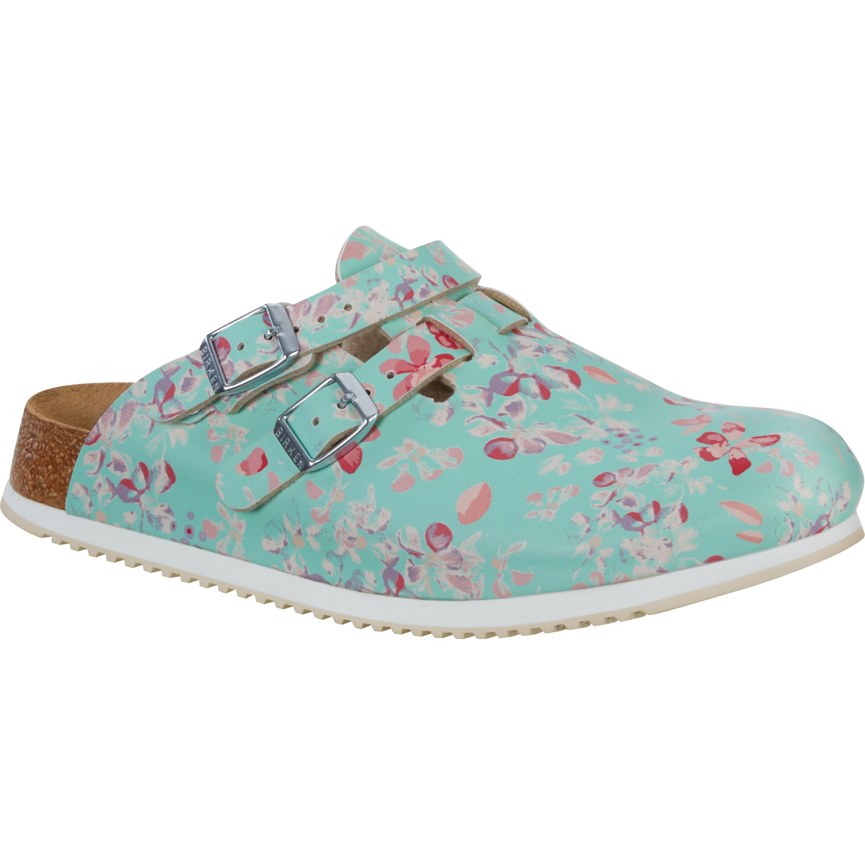 Birkenstock Professional Kay Super Grip flower field mint Birko-Flor