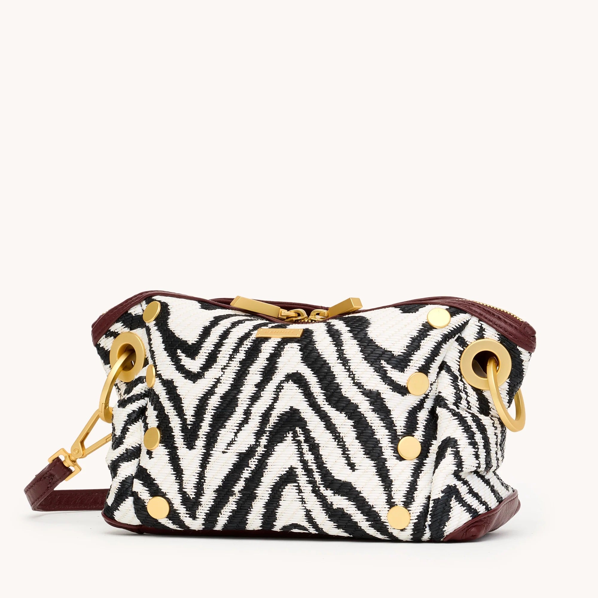 Hammitt Daniel Crossbody Clutch Sml zebra/brushed gold