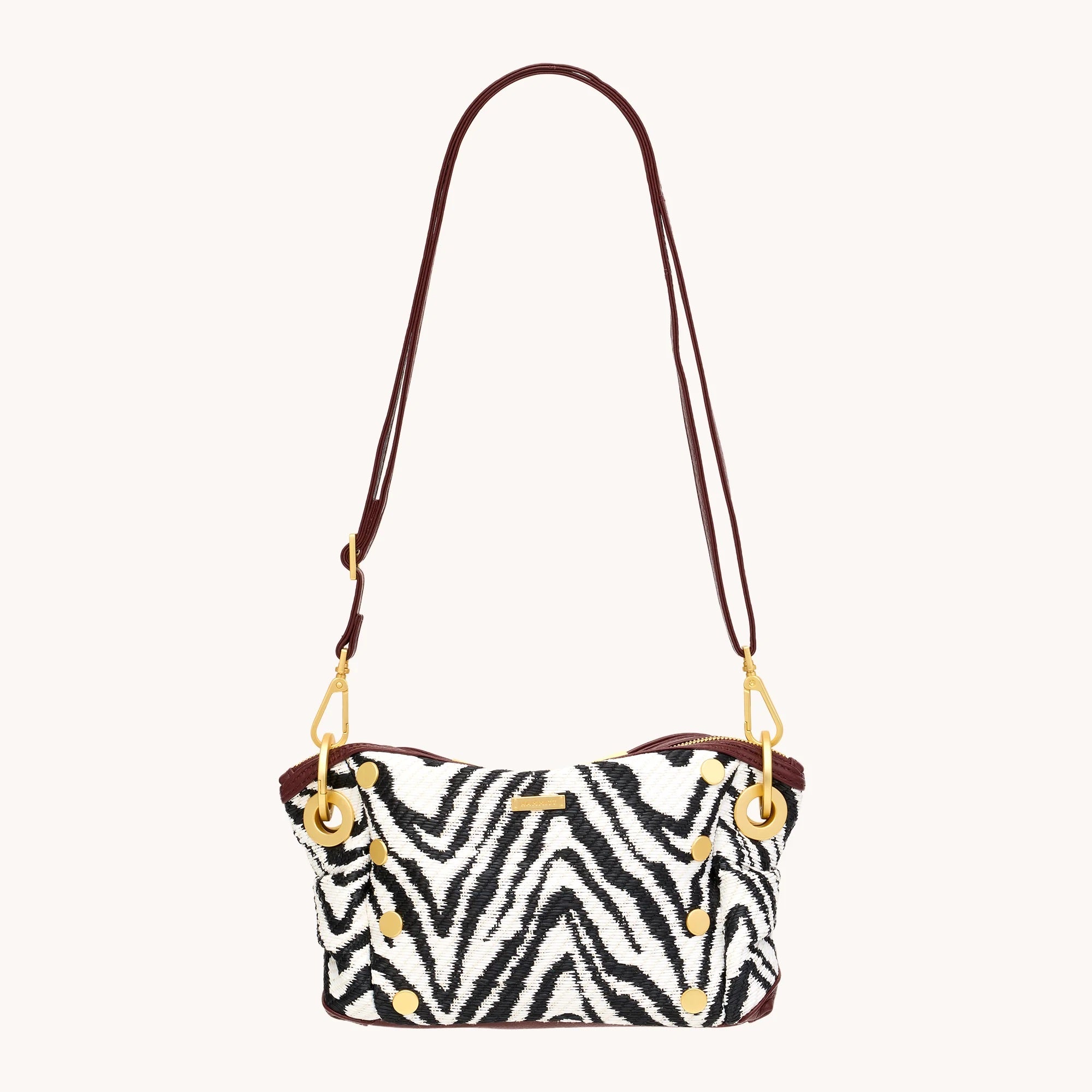 Hammitt Daniel Crossbody Clutch Sml zebra/brushed gold