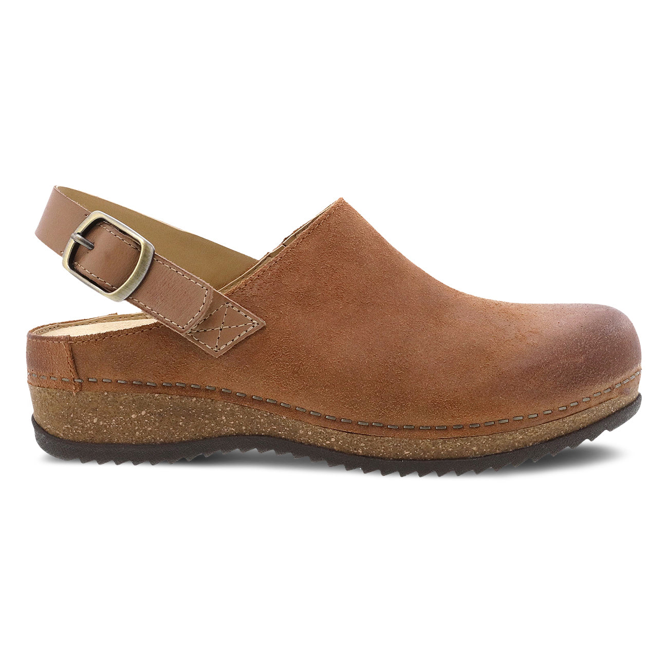 Dansko Merrin tan burnished suede