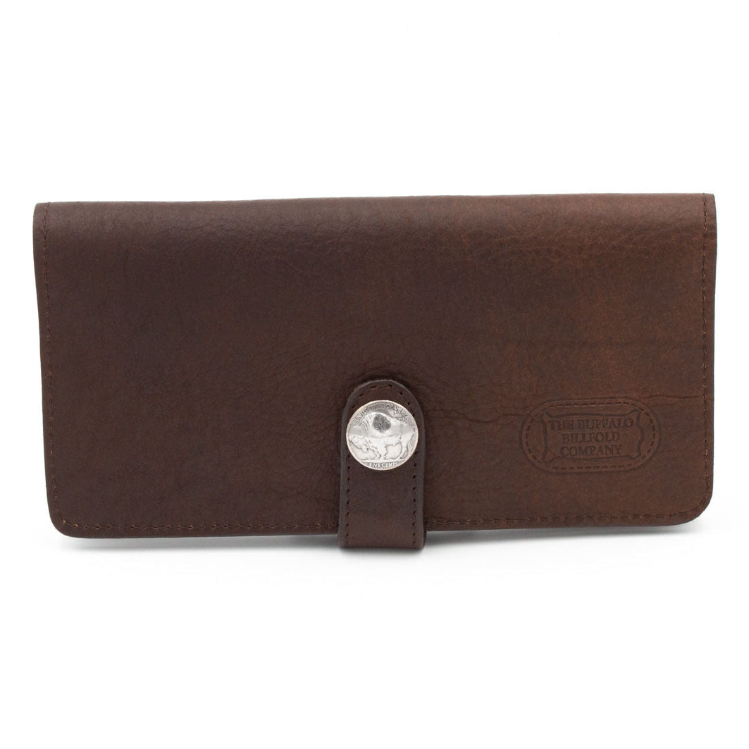 Buffalo Billfold Company Women's Dakota Slim Wallet brown leather