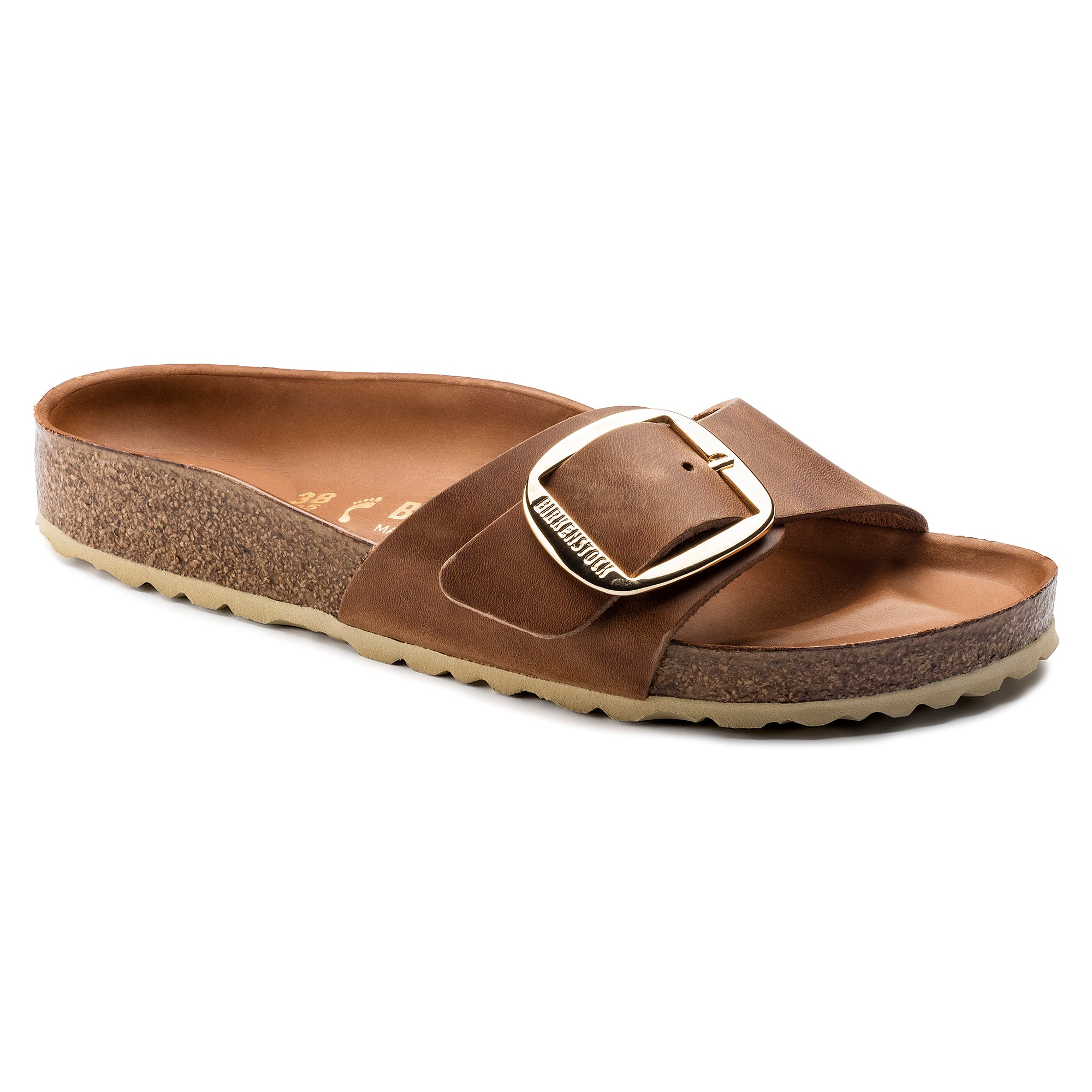 Birkenstock Limited Edition Madrid Big Buckle cognac oiled leather