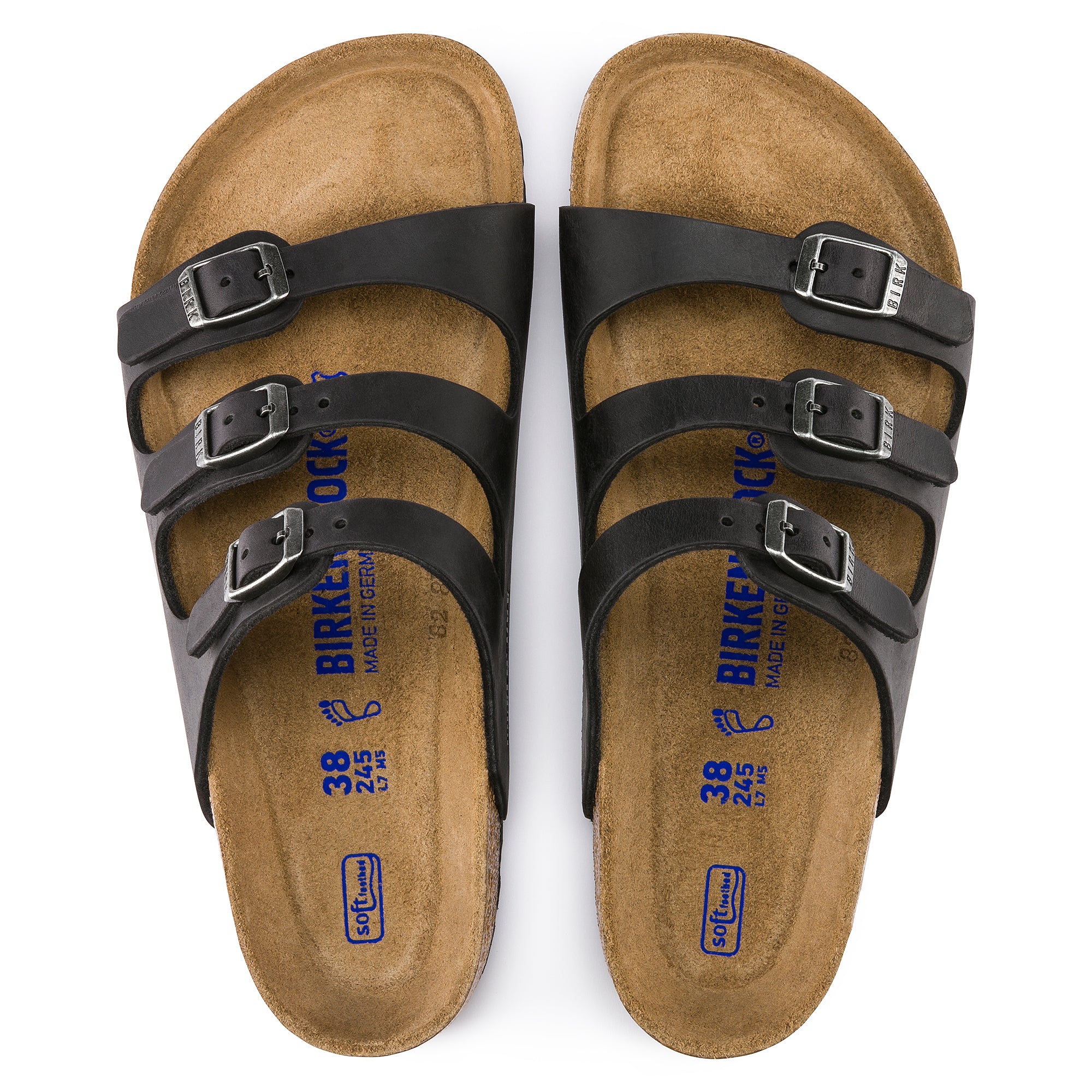 Birkenstock Florida Soft Footbed black oiled leather