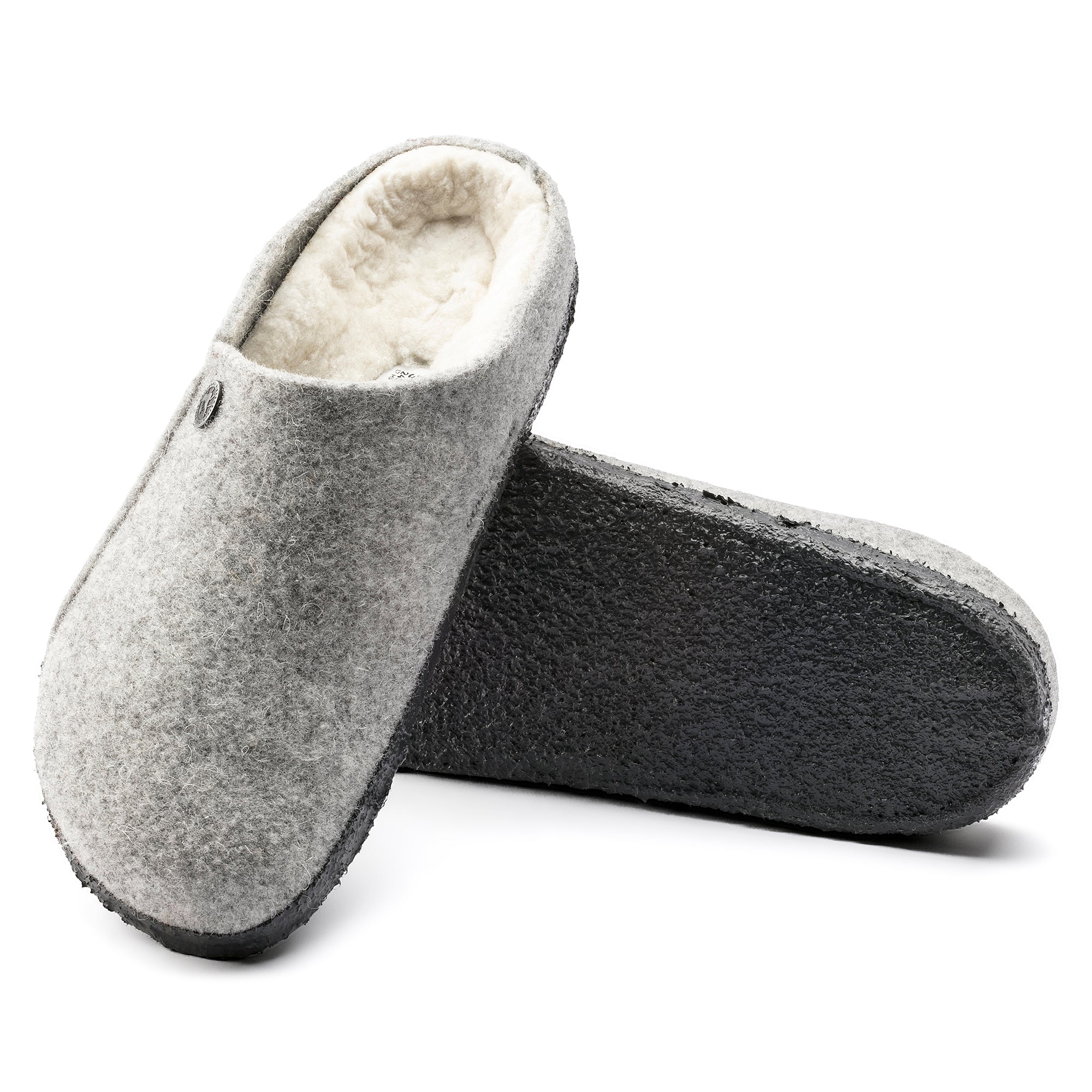 Birkenstock Limited Edition Zermatt light gray wool/natural shearling