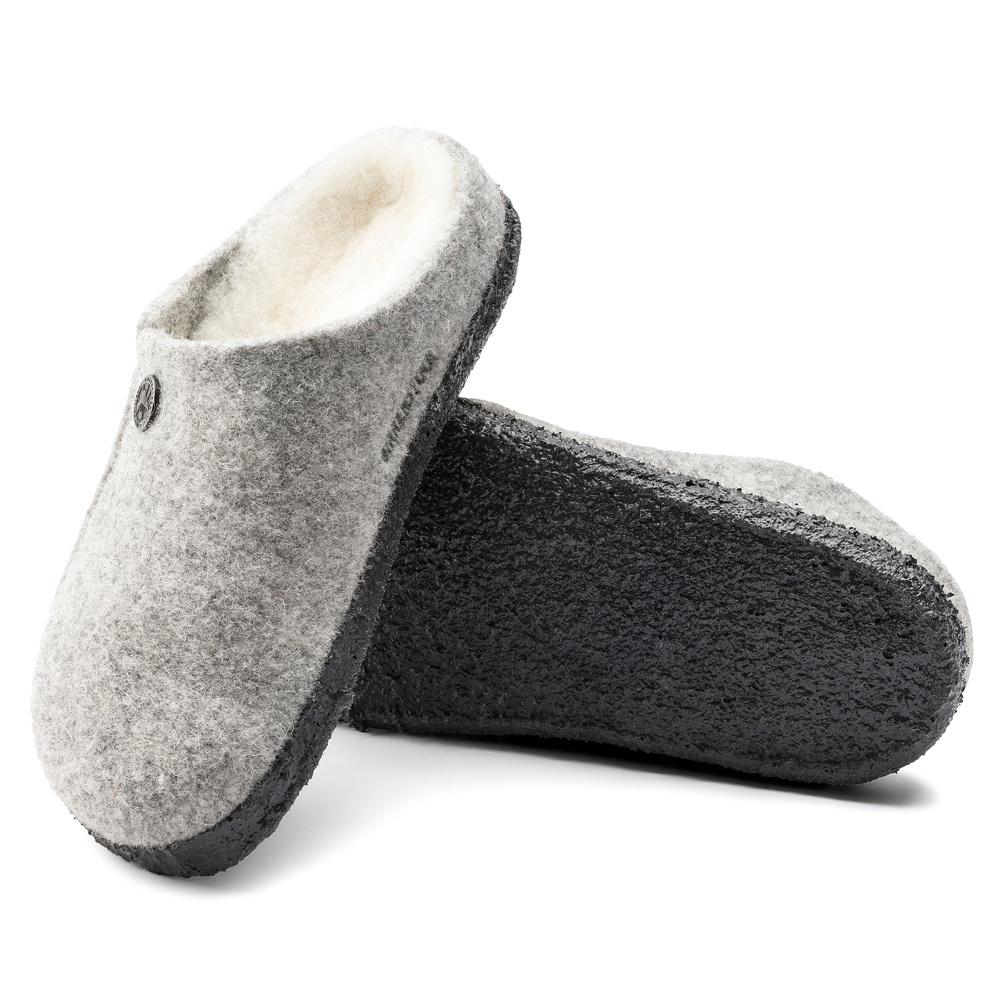 Birkenstock Kids Zermatt Shearling light gray wool/natural shearling
