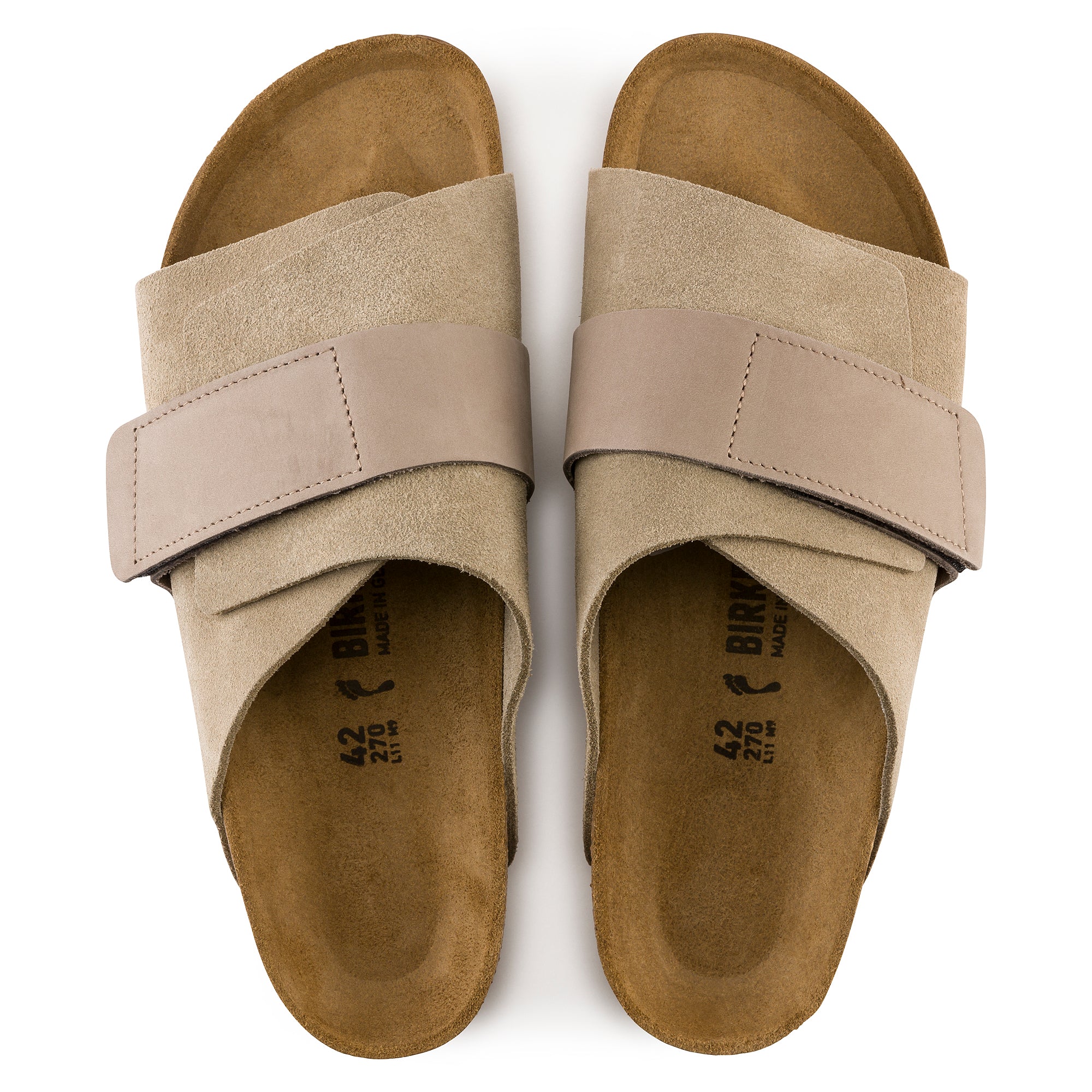 Birkenstock Kyoto gray taupe suede/taupe nubuck
