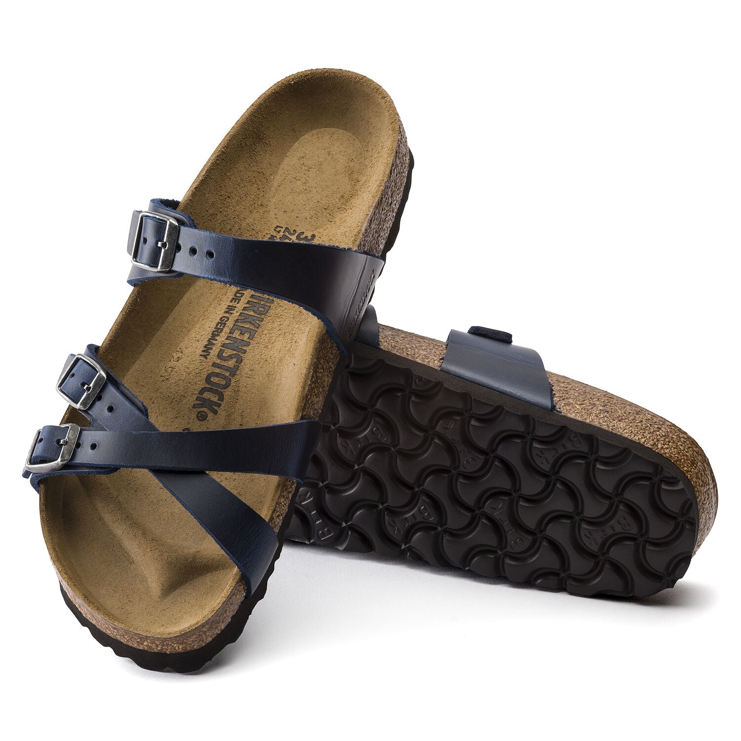 Birkenstock Franca blue oiled leather