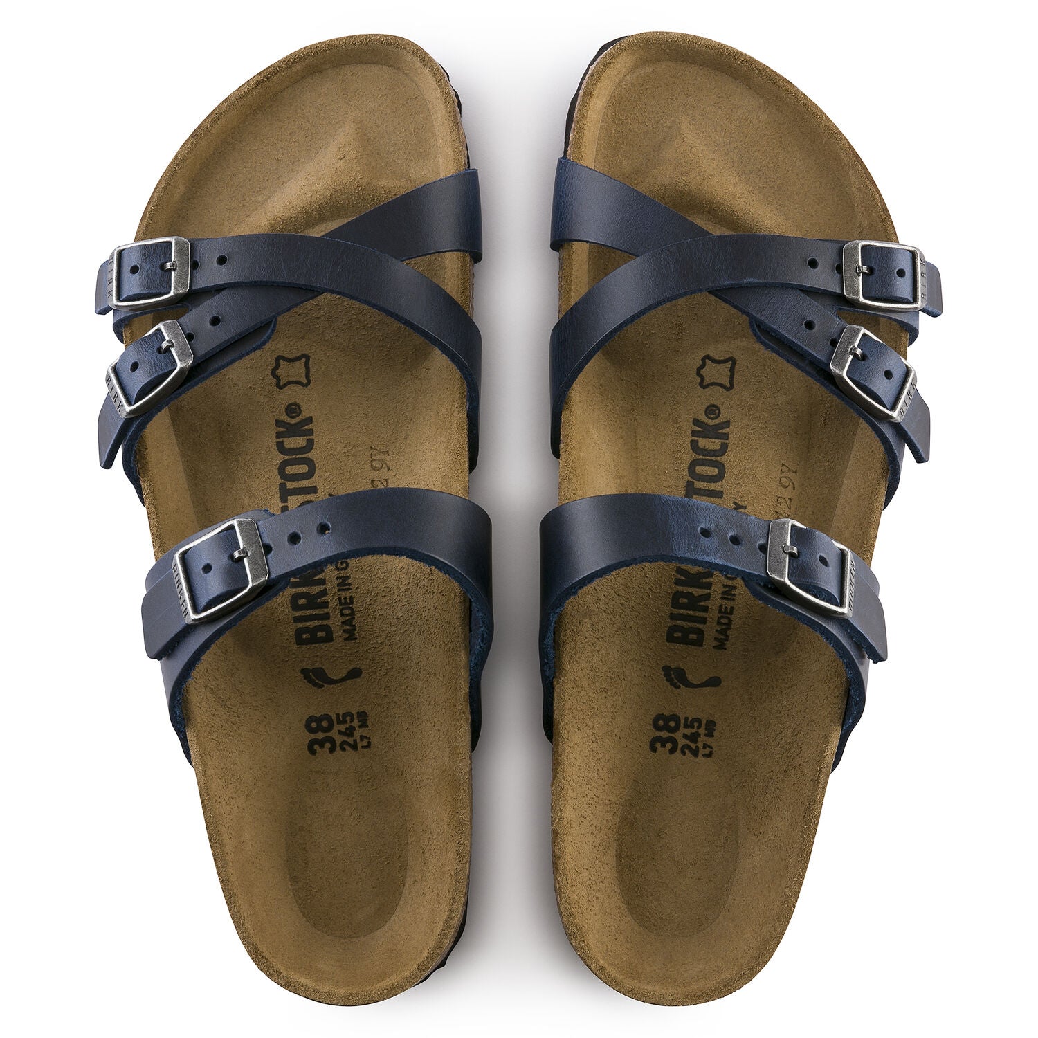 Birkenstock Limited Edition Franca blue oiled leather