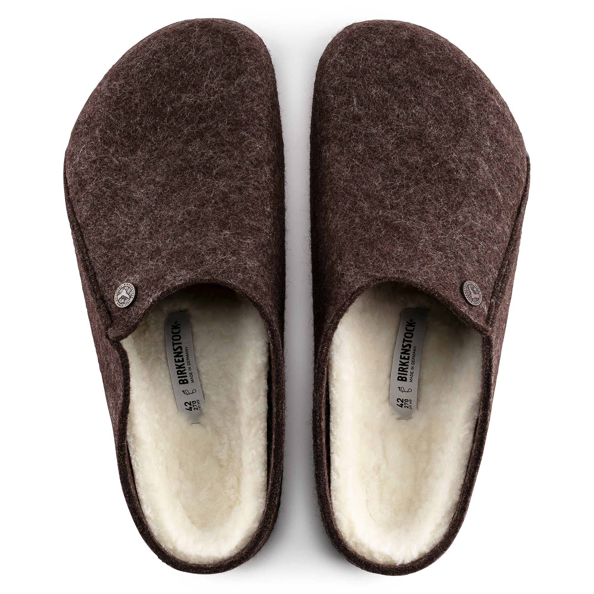 Birkenstock Zermatt Shearling mocha wool/natural shearling