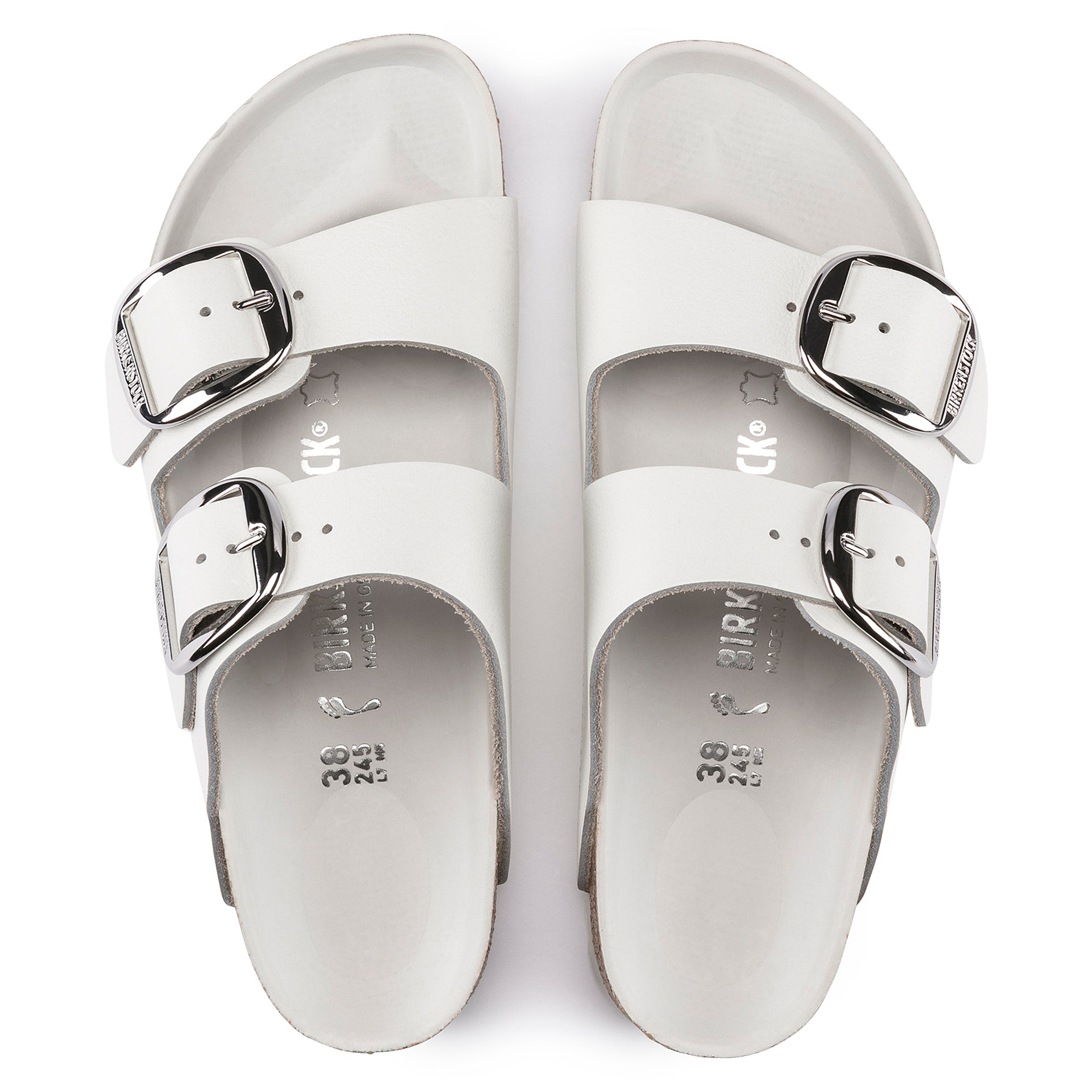 Birkenstock Arizona Big Buckle white leather