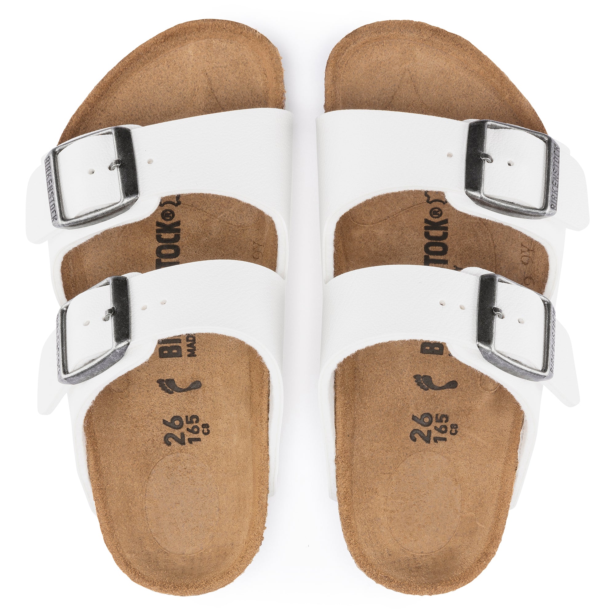 Birkenstock Kids Arizona white Birko-Flor