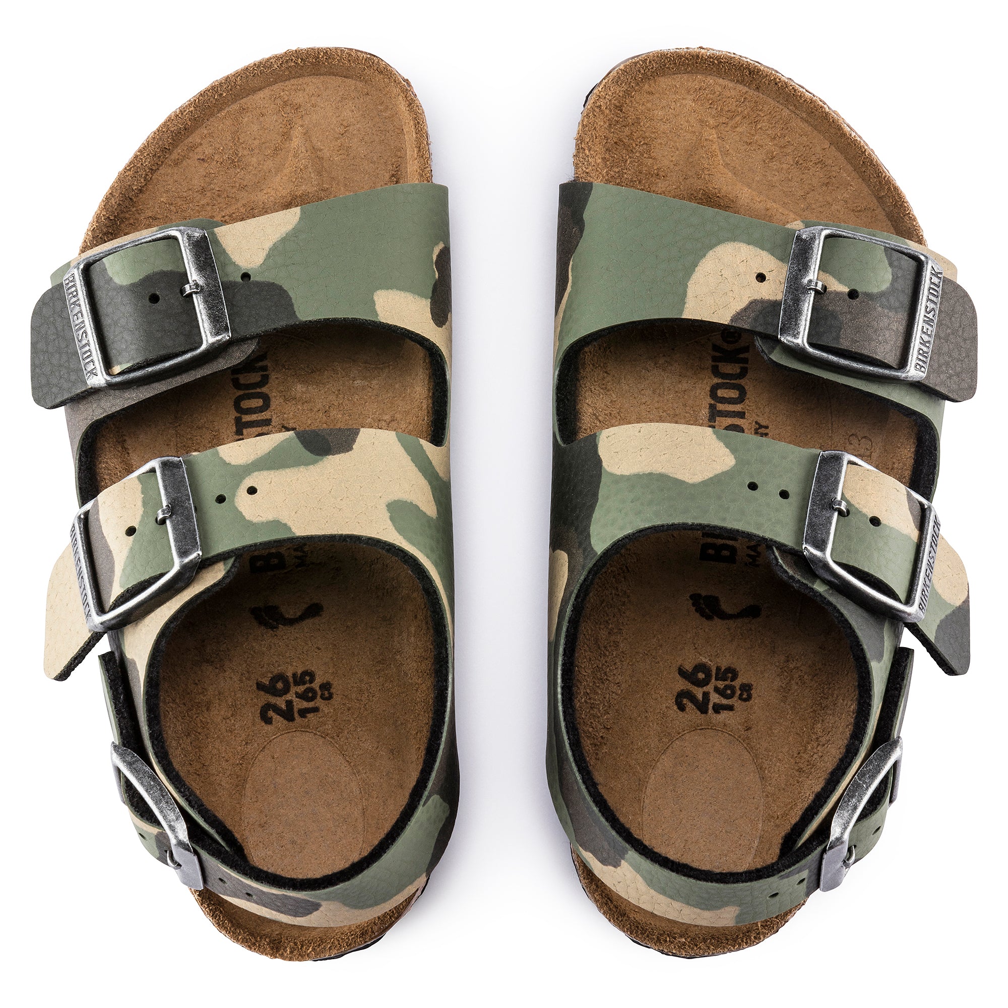 Birkenstock Limited Edition Kids Milano desert soil camo khaki Birko-Flor