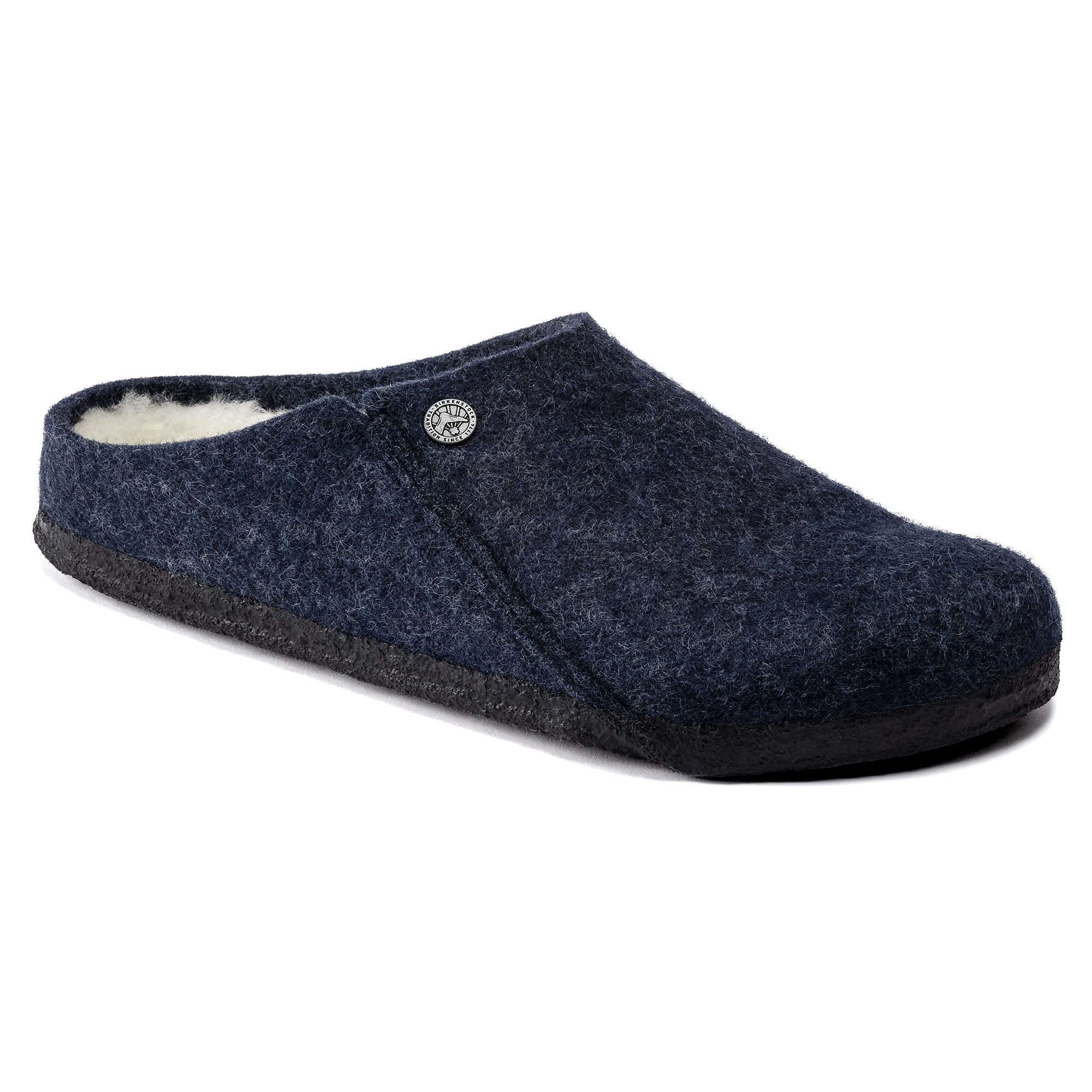 Birkenstock Zermatt Shearling dark blue wool/natural shearling