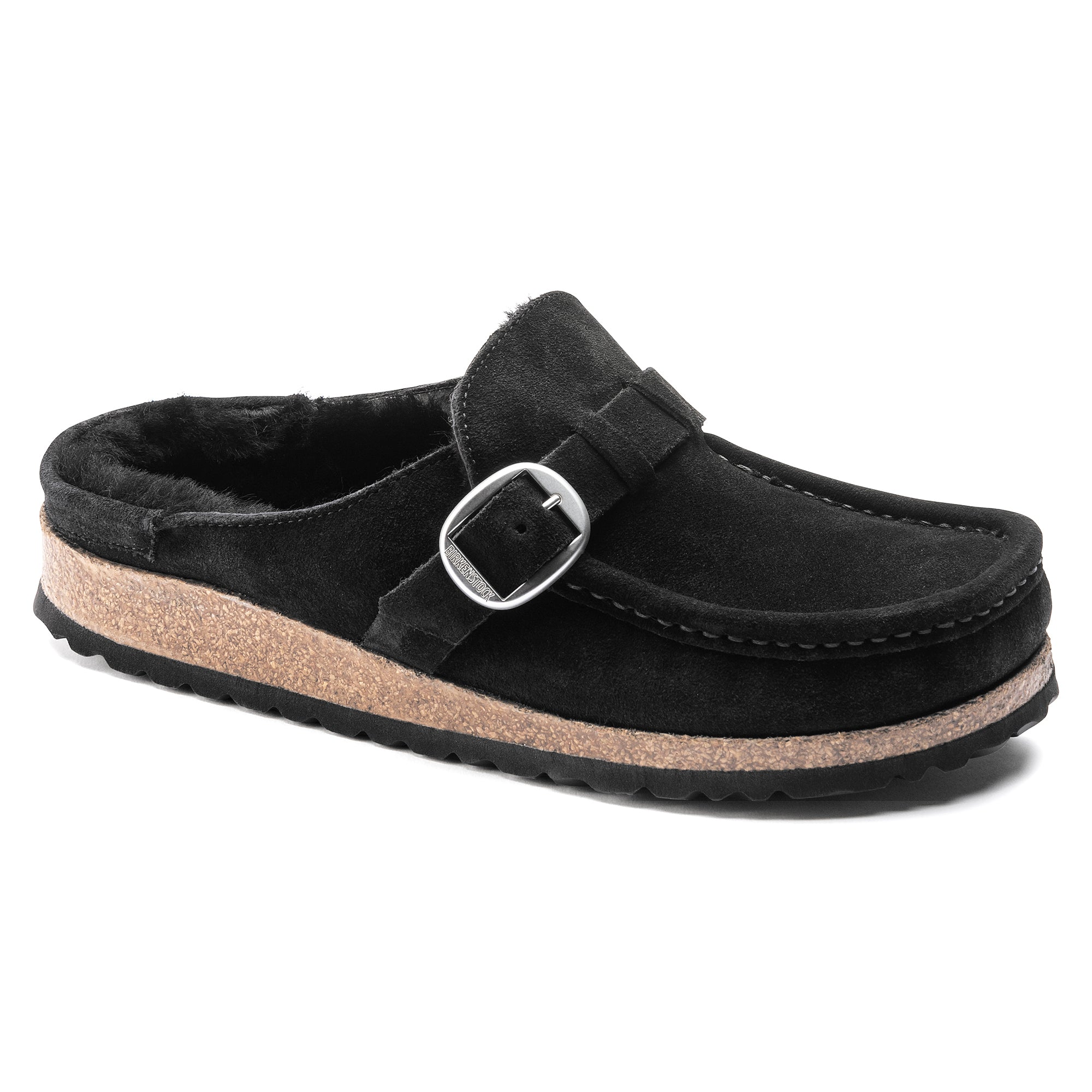 Birkenstock Limited Edition Buckley black suede/black shearling