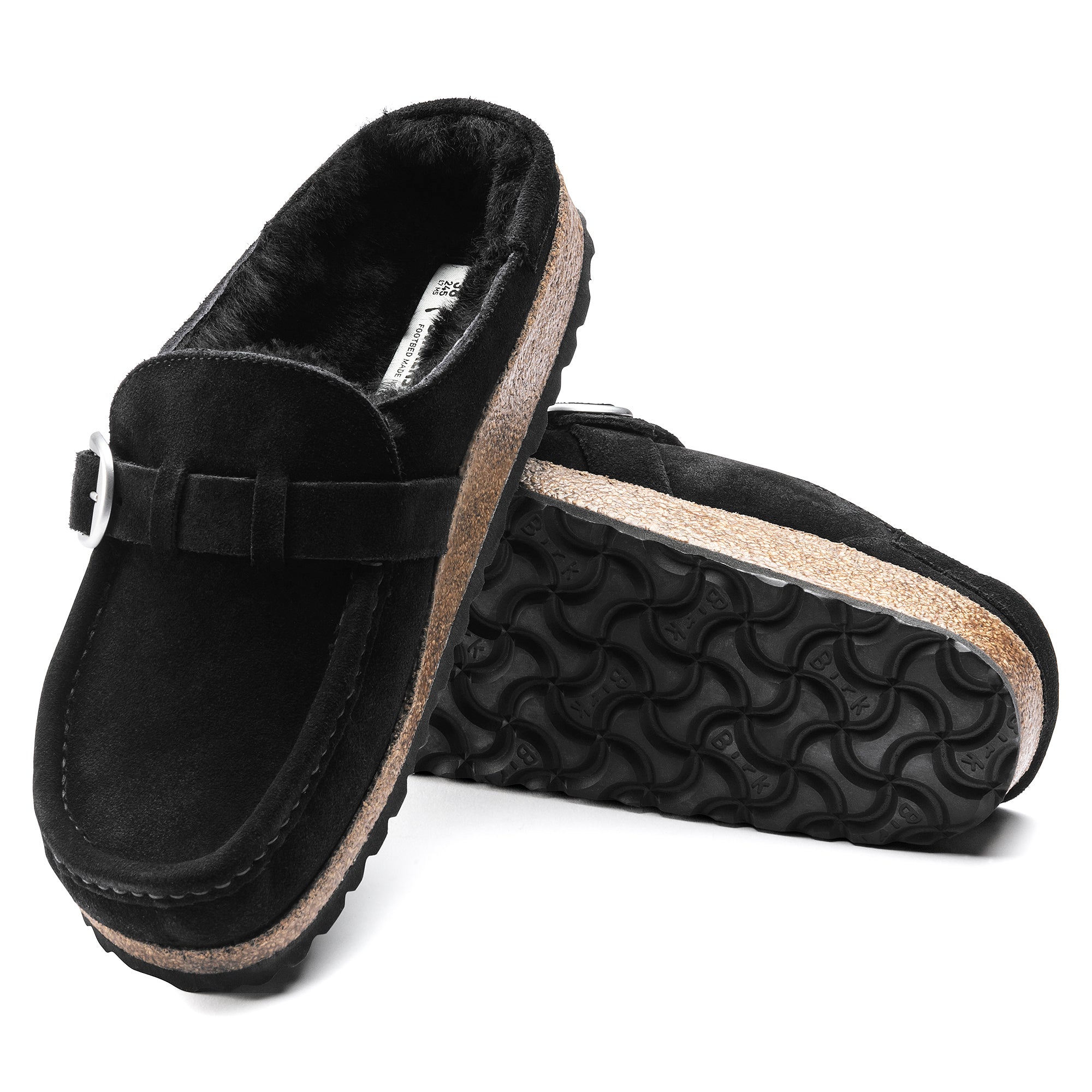 Birkenstock Buckley Shearling black suede/black shearling
