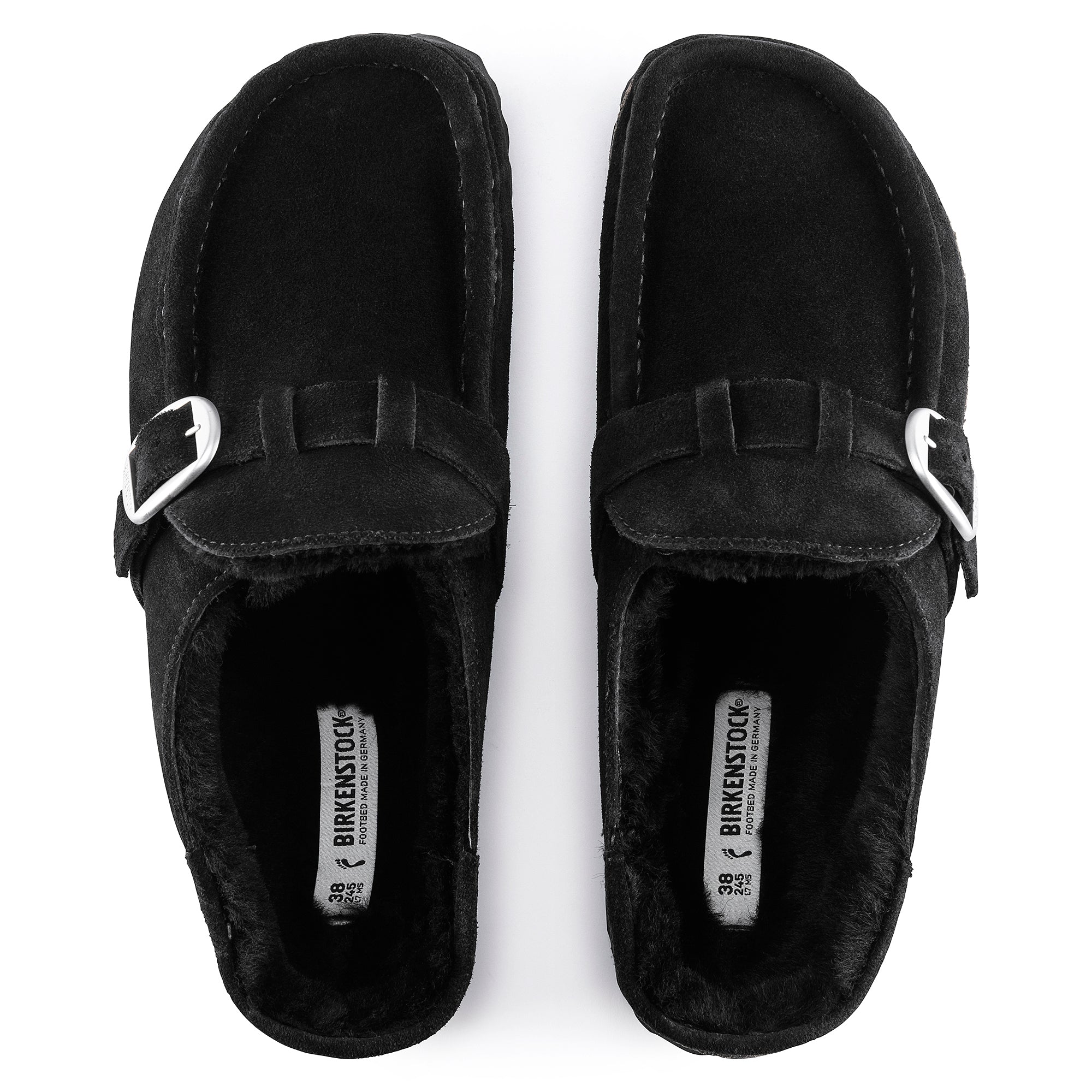 Birkenstock Buckley Shearling black suede/black shearling
