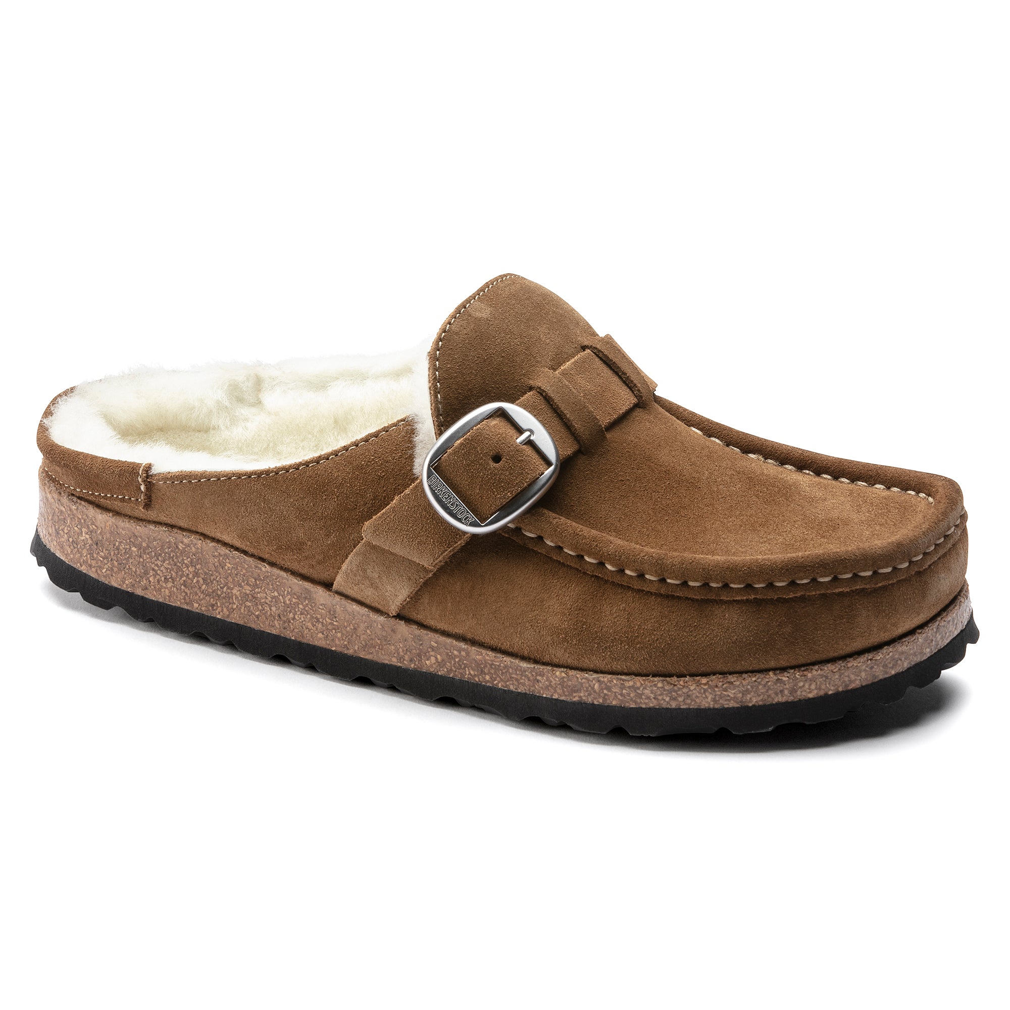 Birkenstock Buckley Shearling tea suede/natural shearling