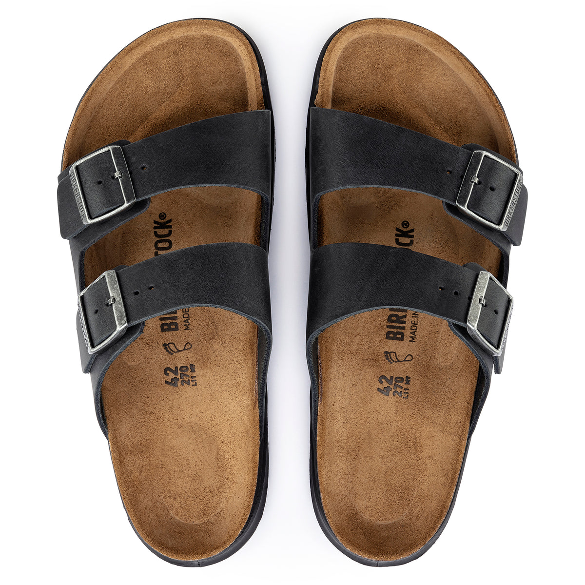 Birkenstock Men's Arizona Crosstown black oiled leather