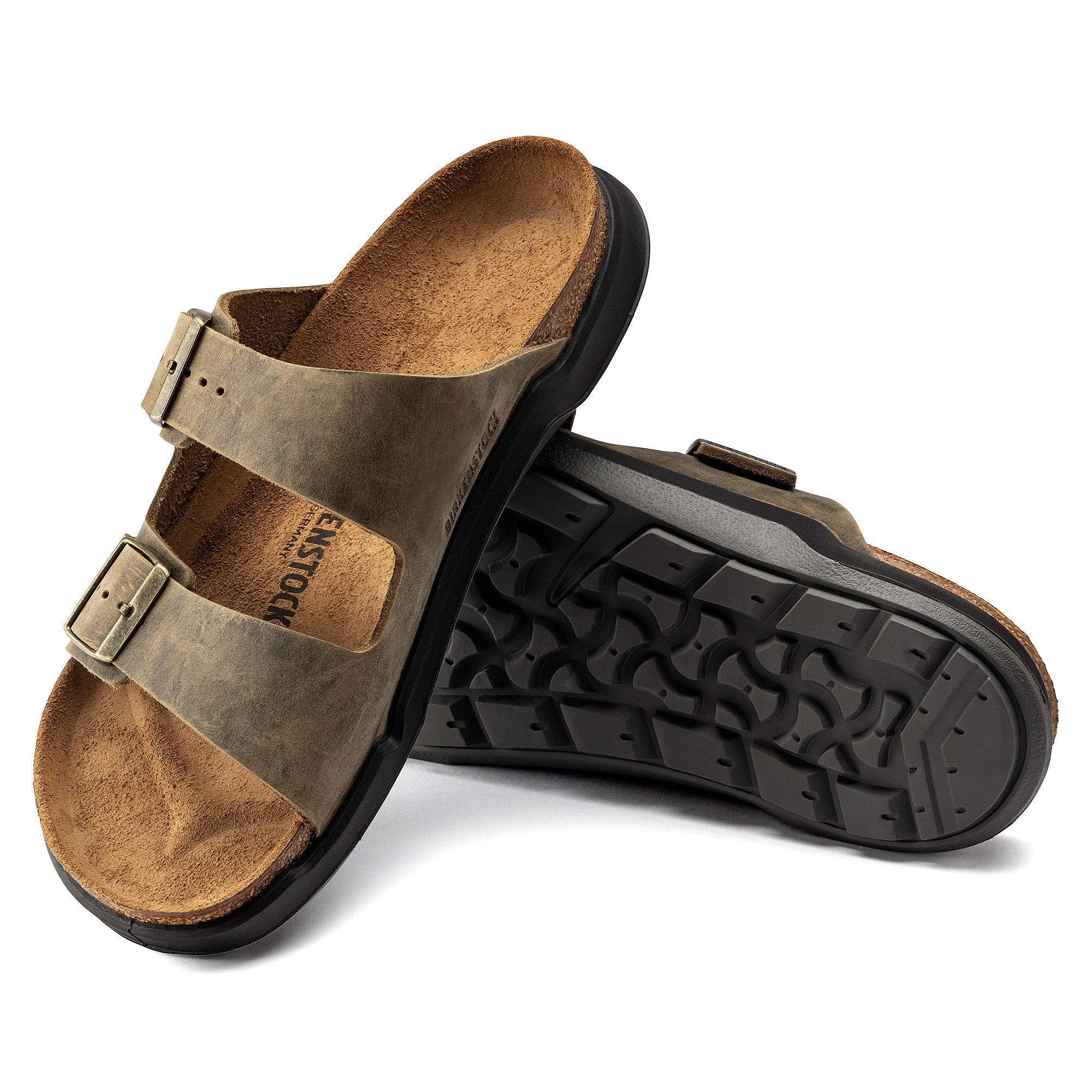 Birkenstock Men's Arizona Crosstown faded khaki oiled leather