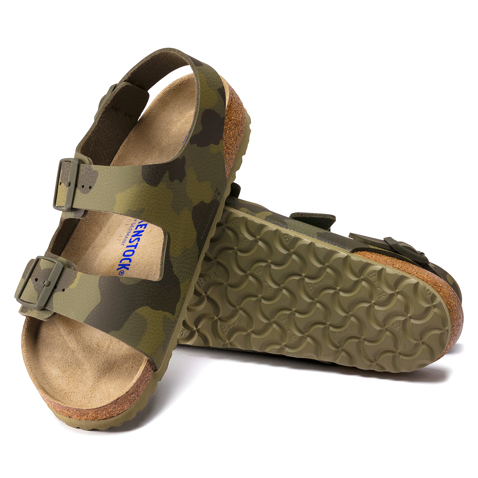 Birkenstock Limited Edition Milano Soft Footbed desert soil camo green Birko-Flor