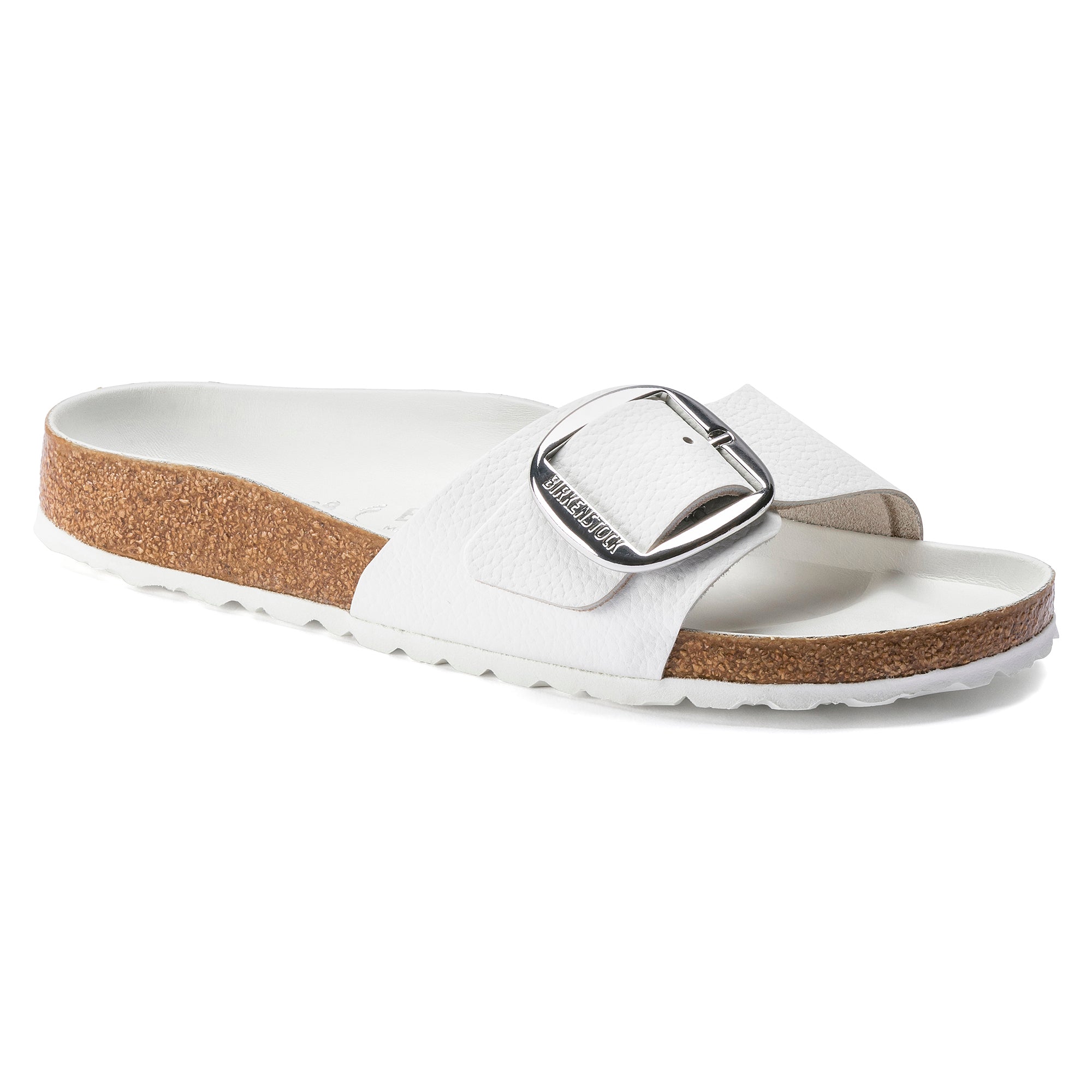 Birkenstock Limited Edition Madrid Big Buckle white leather