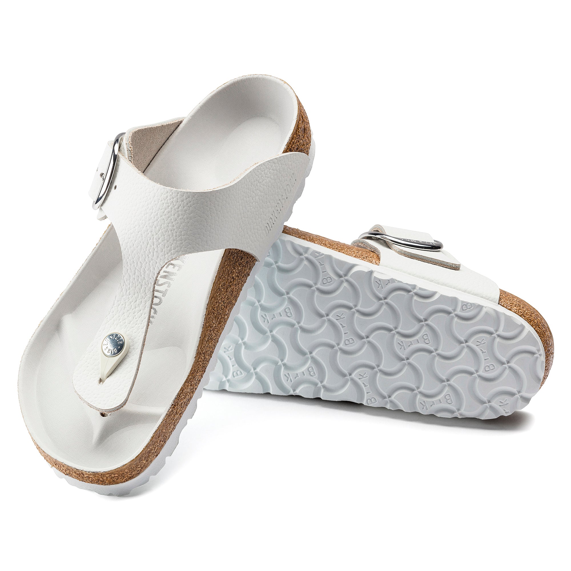 Birkenstock Gizeh Big Buckle white leather