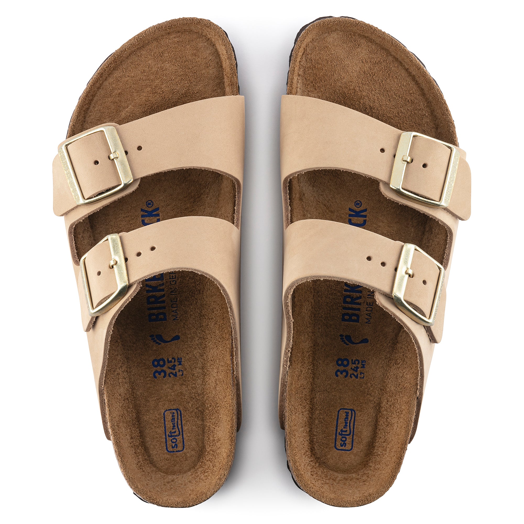 Birkenstock Arizona Soft Footbed sandcastle nubuck