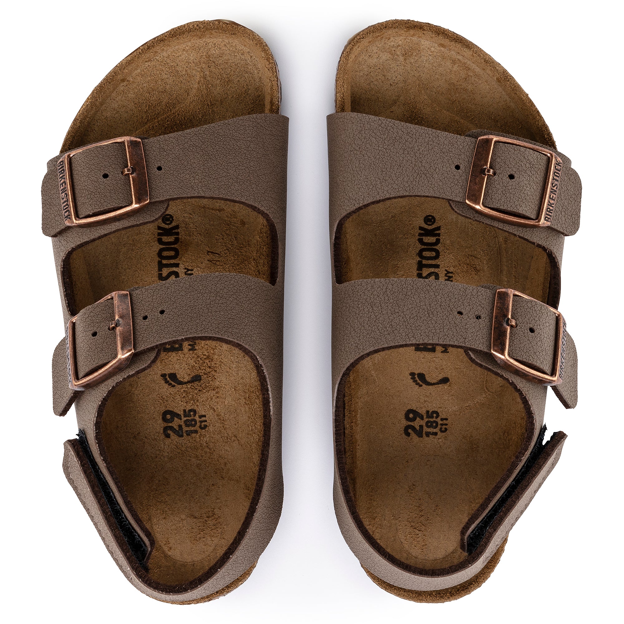 Birkenstock Kids Milano Hook & Loop mocha Birkibuc