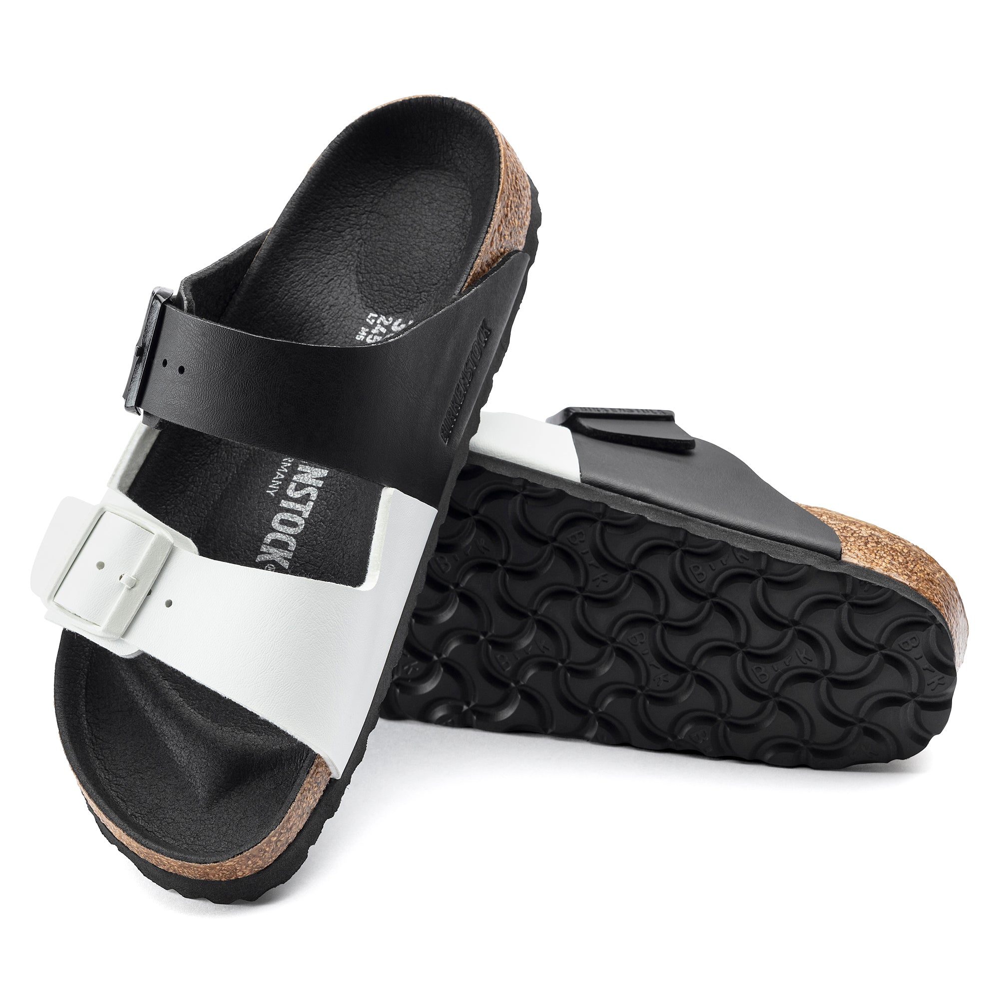Birkenstock Arizona Split black/white Birko-Flor