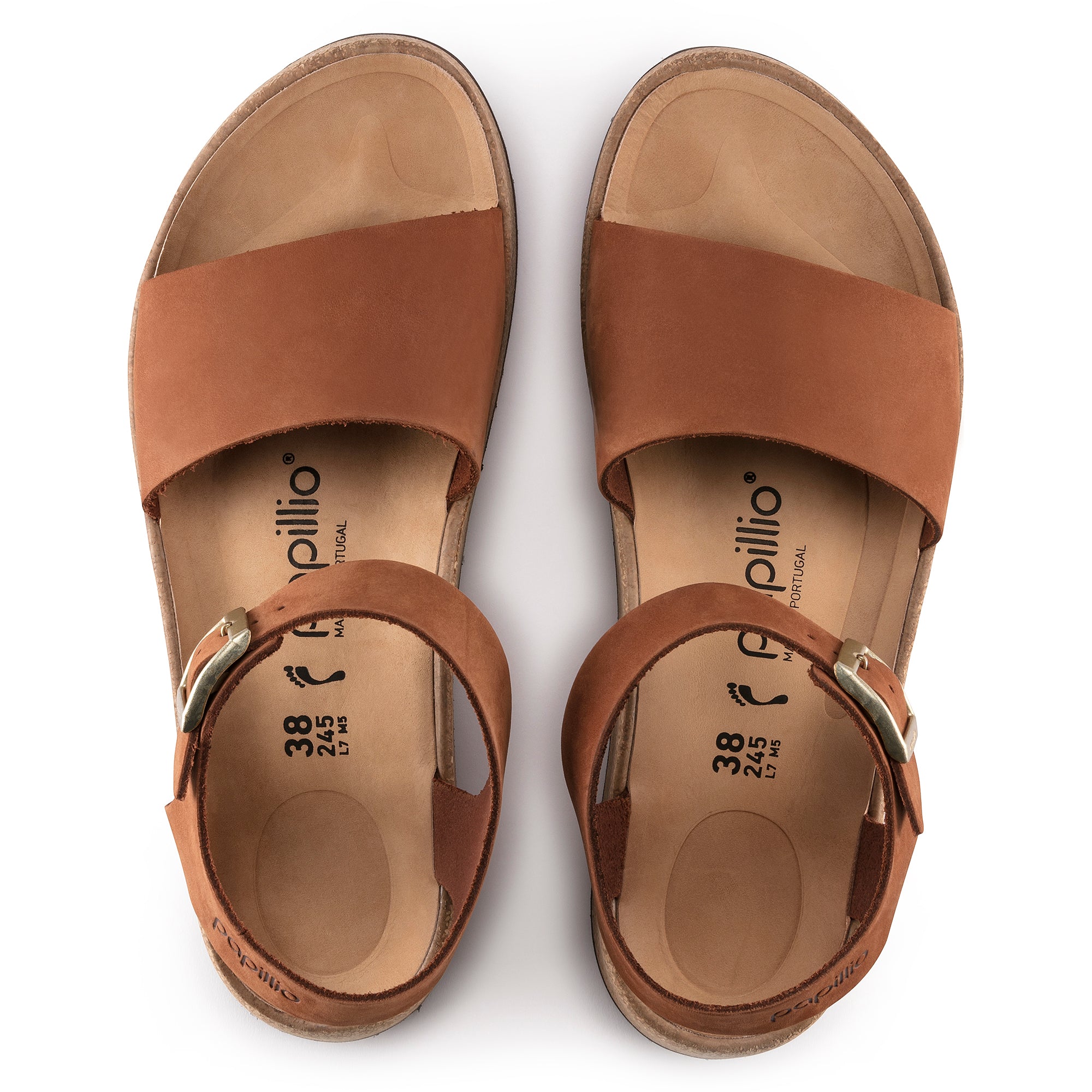 Papillio Glenda pecan nubuck by Birkenstock