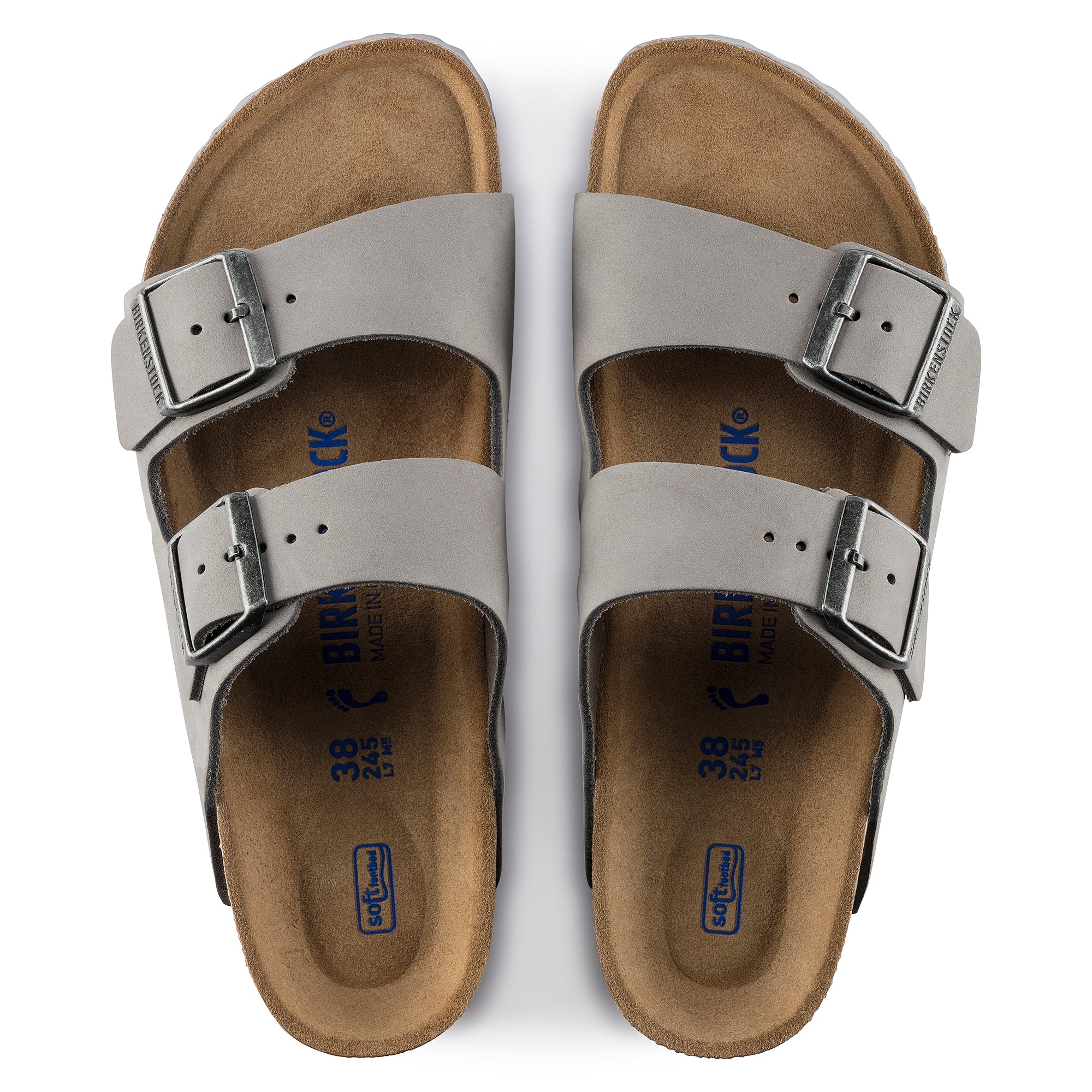 Birkenstock Arizona Soft Footbed dove gray nubuck