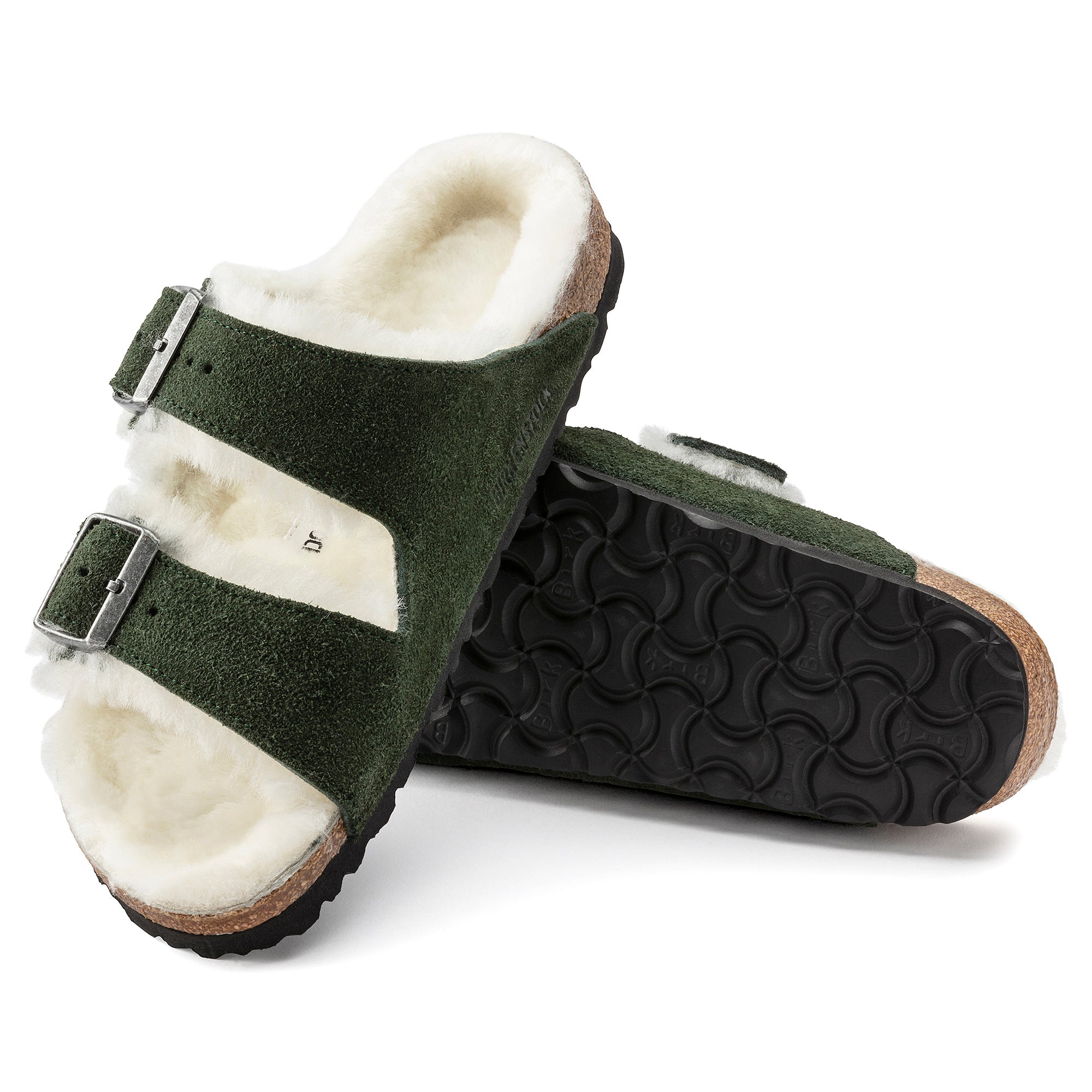 Birkenstock Limited Edition Arizona mountain view suede/natural shearling