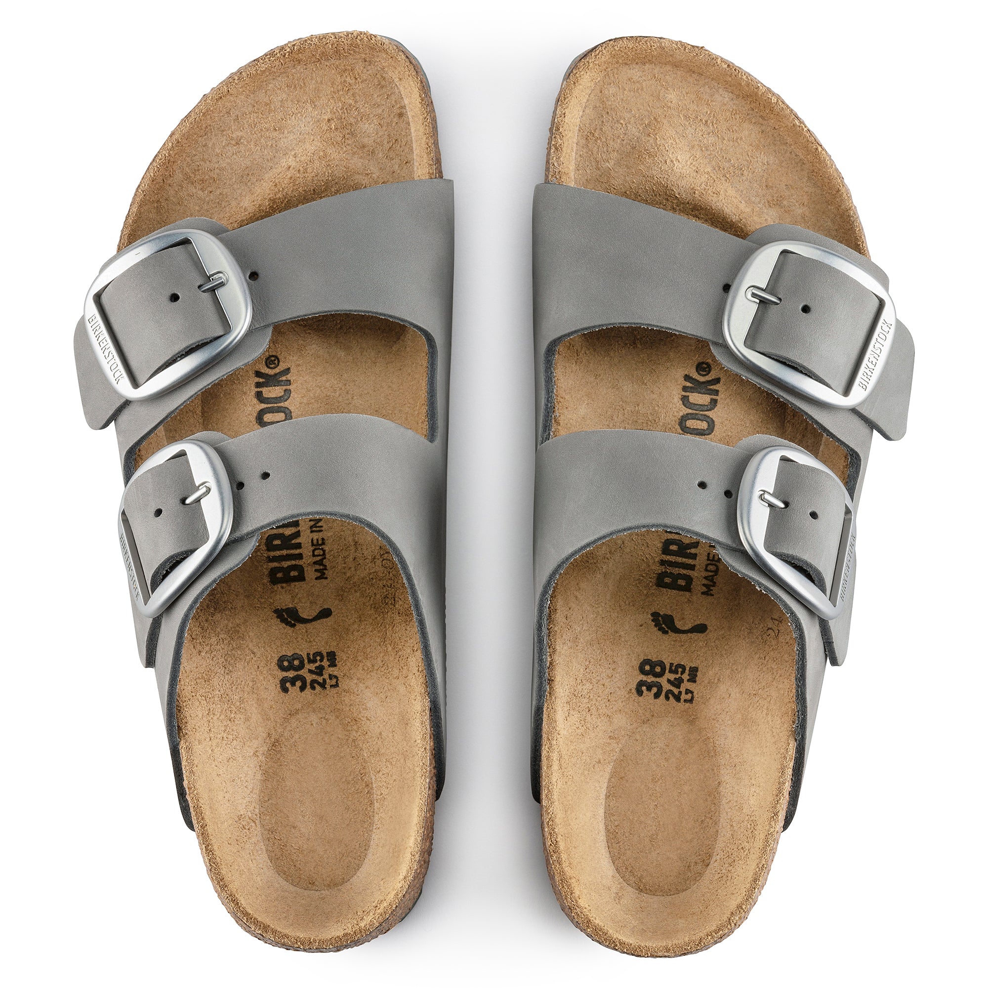 Birkenstock Arizona Big Buckle dove gray nubuck