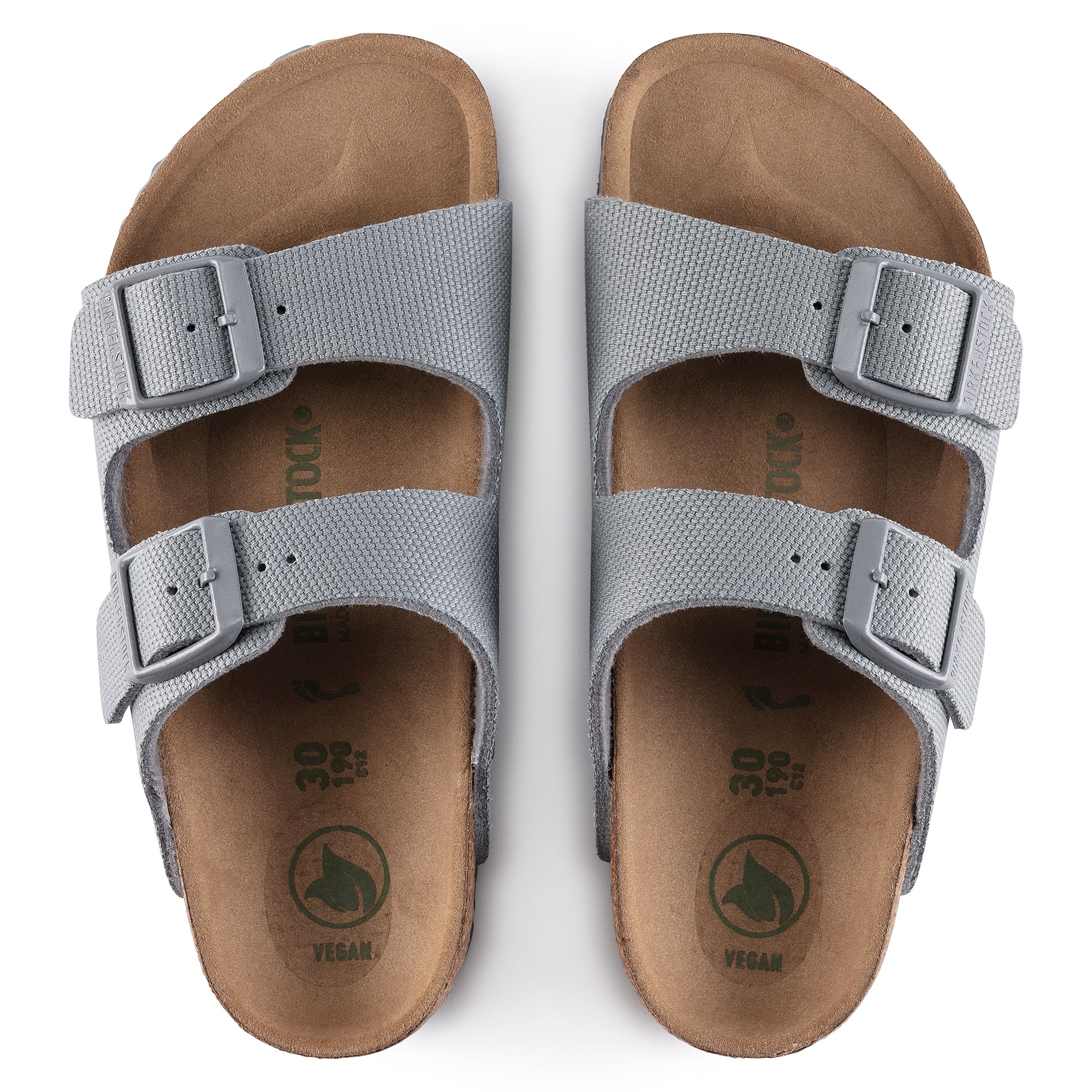 Birkenstock Kids Arizona Vegan stone canvas