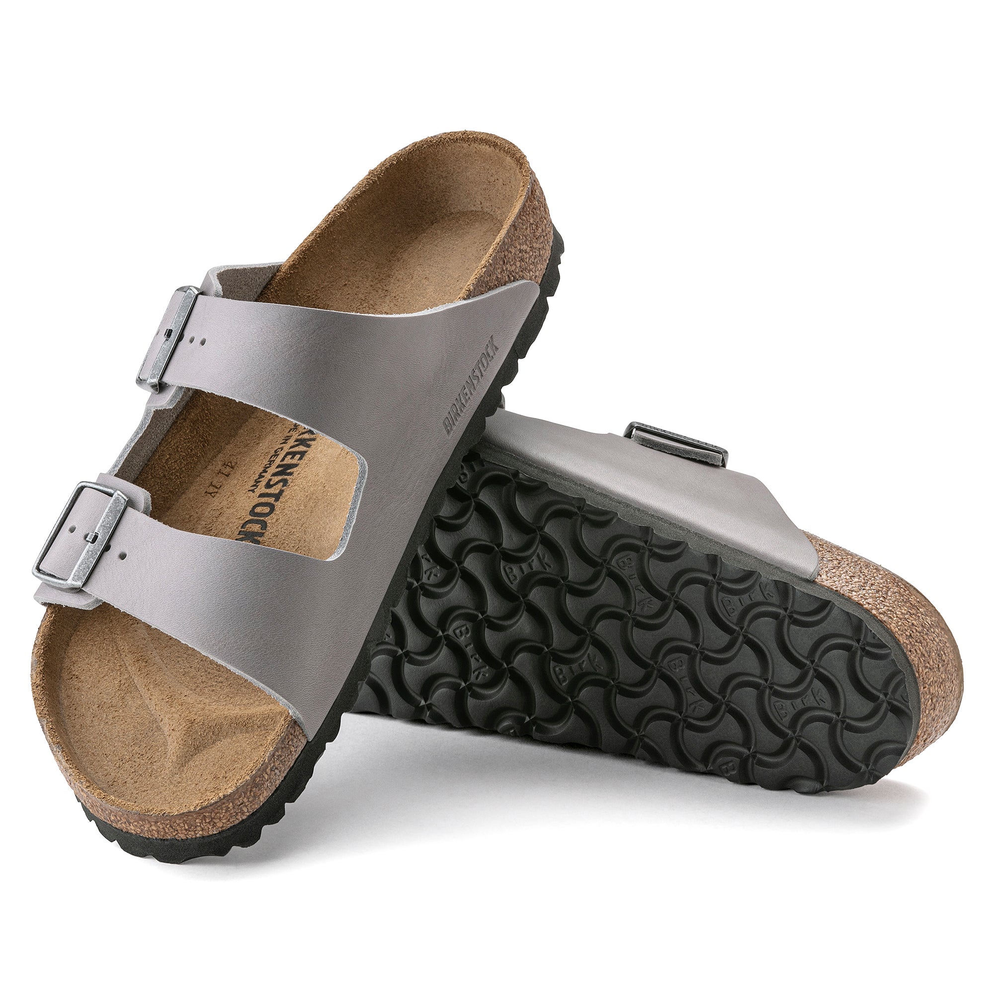 Birkenstock Arizona stone coin vintage leather