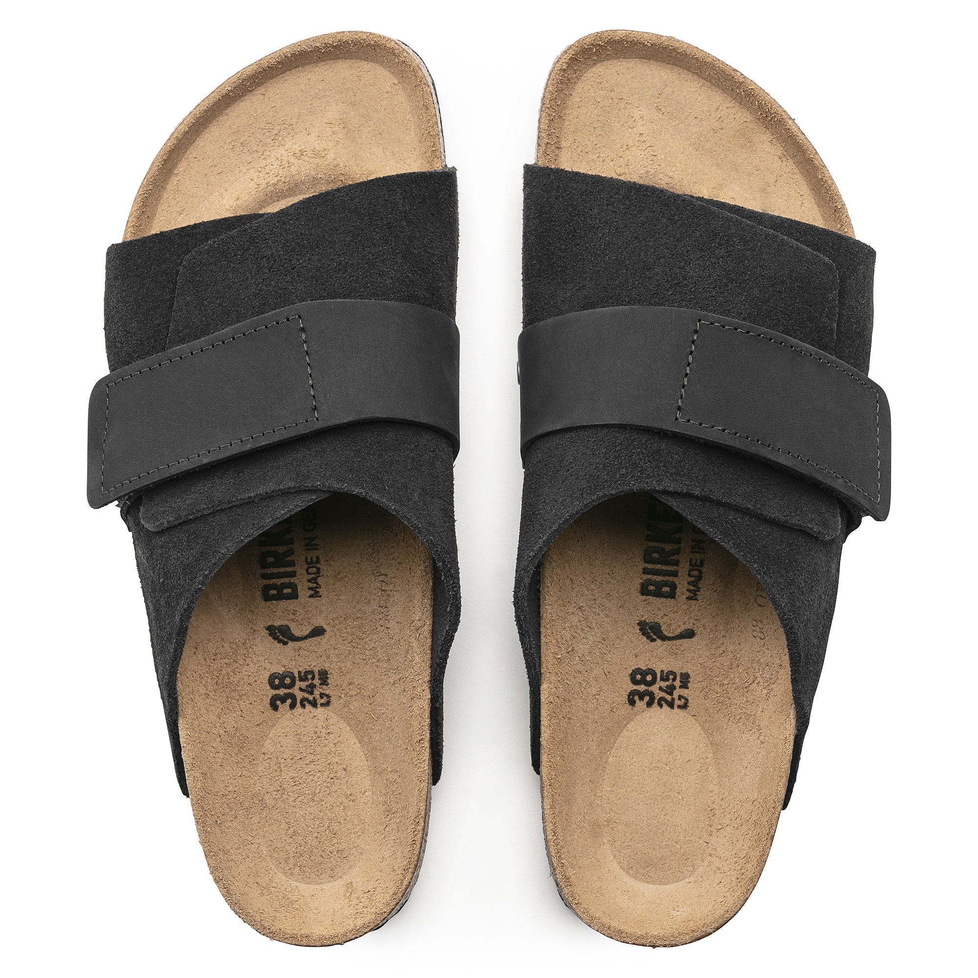 Birkenstock Kyoto black suede/black nubuck