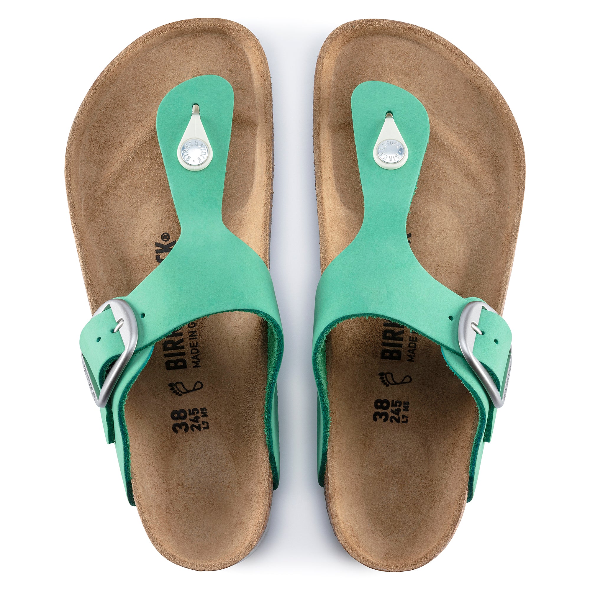 Birkenstock Limited Edition Gizeh Big Buckle bold jade nubuck