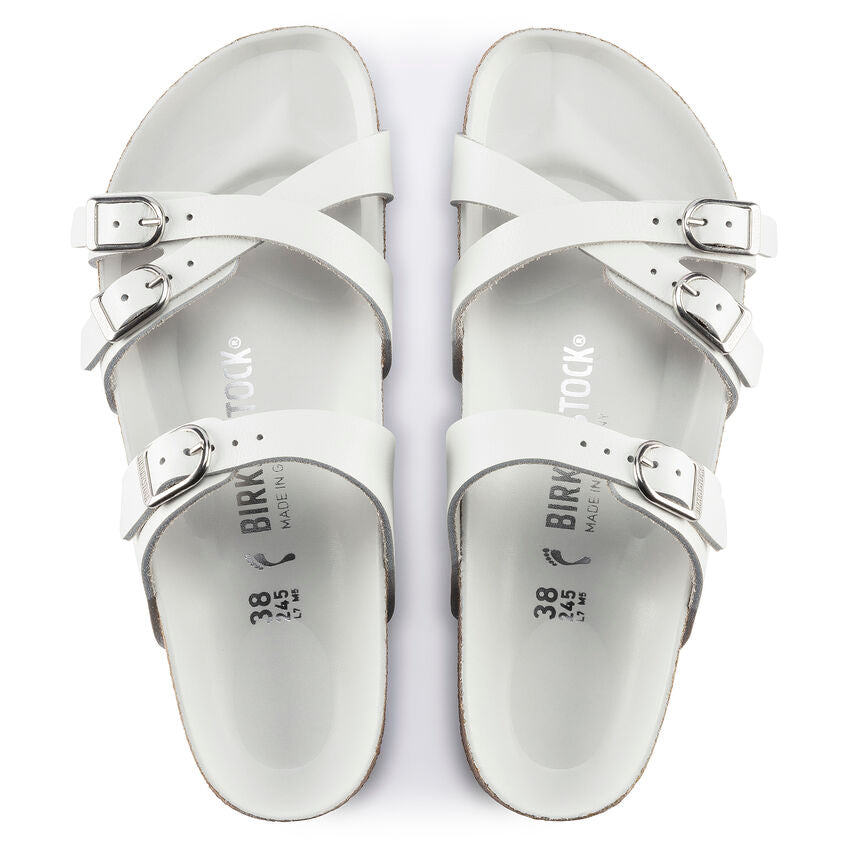 Birkenstock Franca Hex white leather