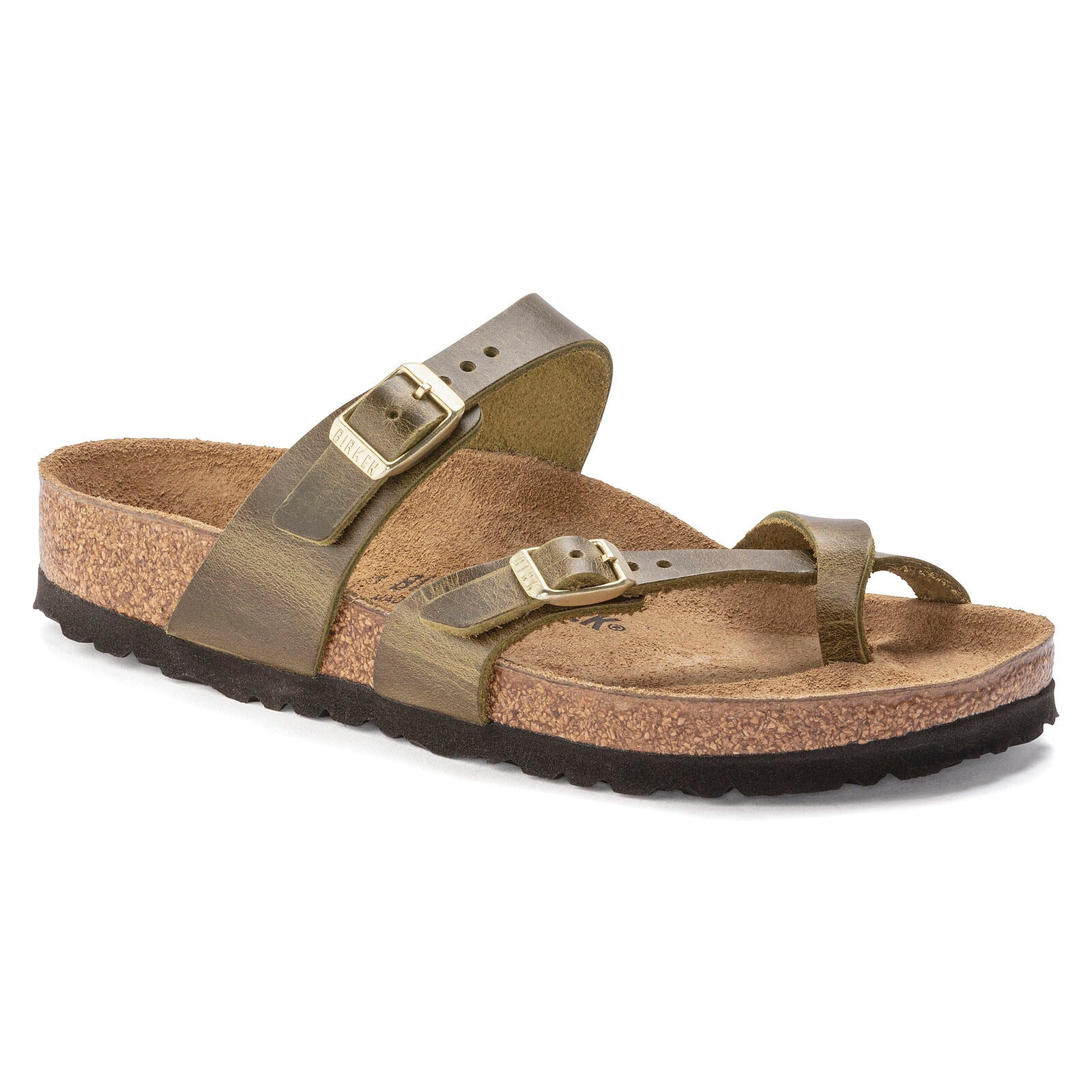 Birkenstock Limited Edition Mayari green olive oiled leather