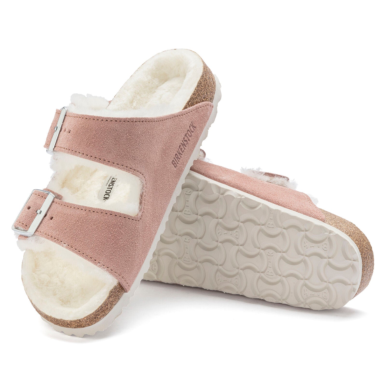 Birkenstock Arizona Shearling pink clay suede/natural shearling