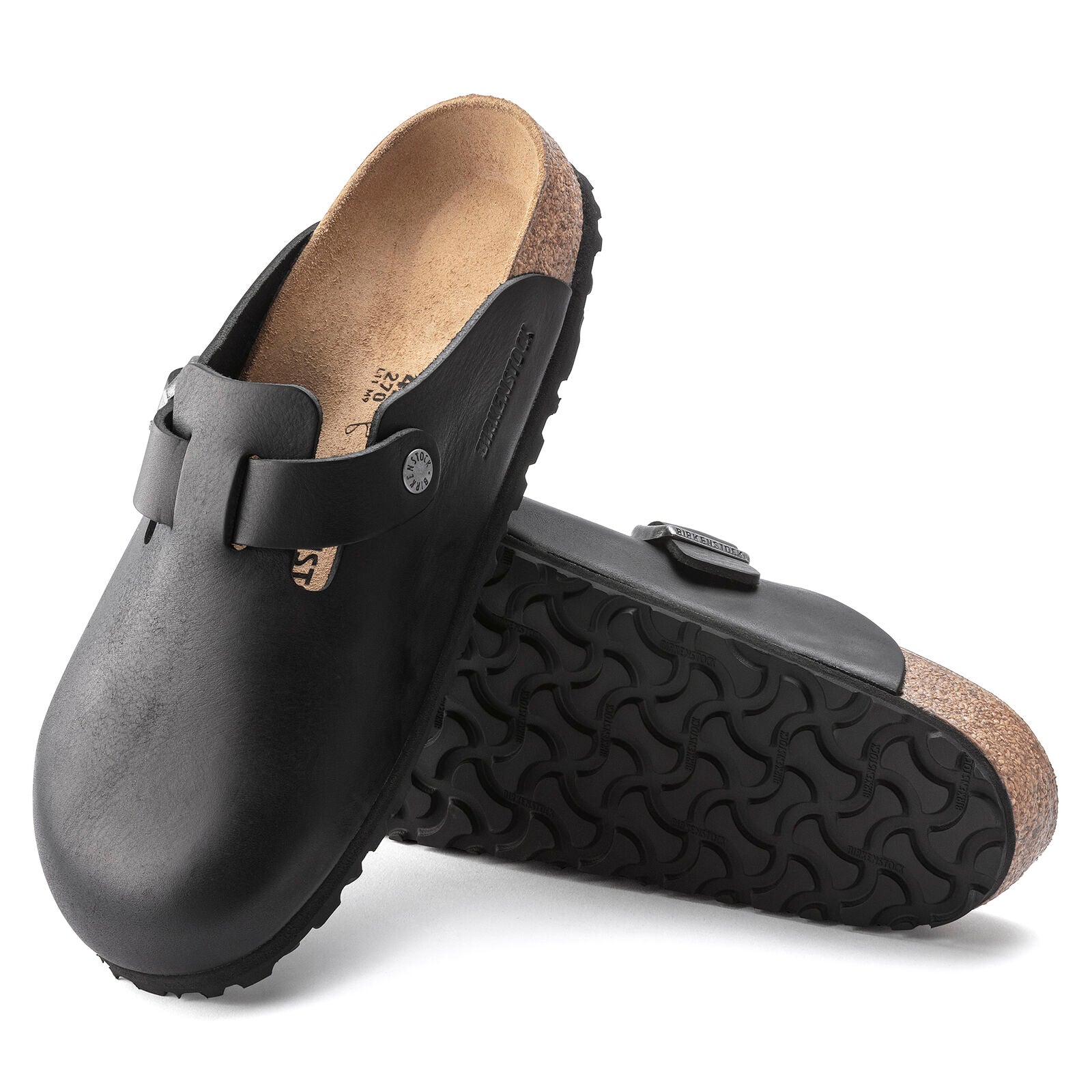 Birkenstock Boston Grip black vintage leather